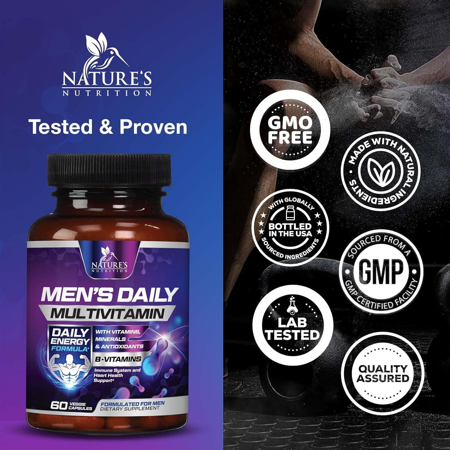 Multivitamina para Hombres Nature's Nutrition 60 Cápsulas