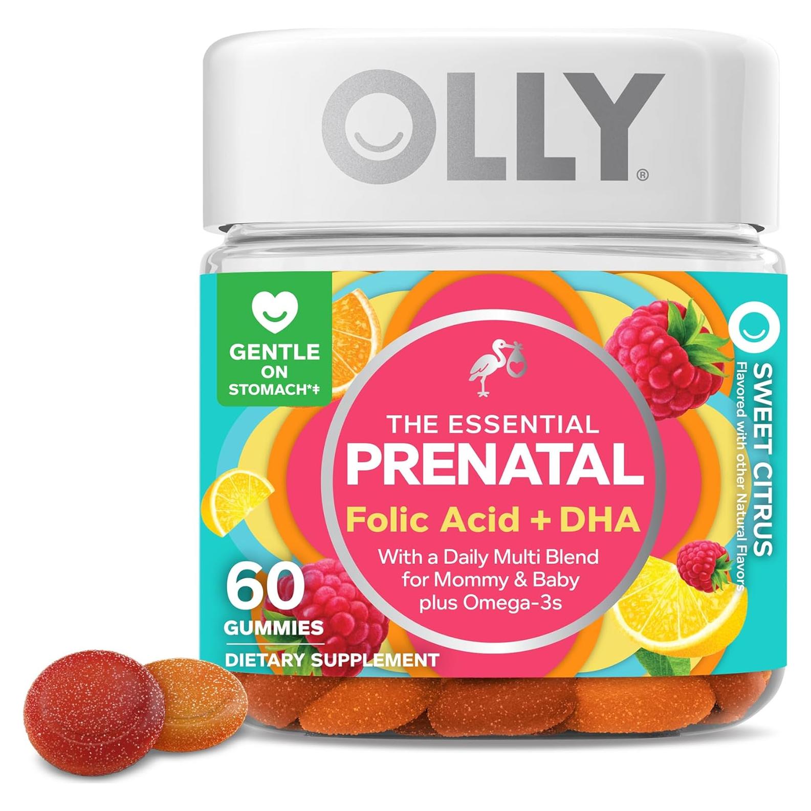 Gomitas Prenatales OLLY 60 Unidades Ácido Fólico DHA