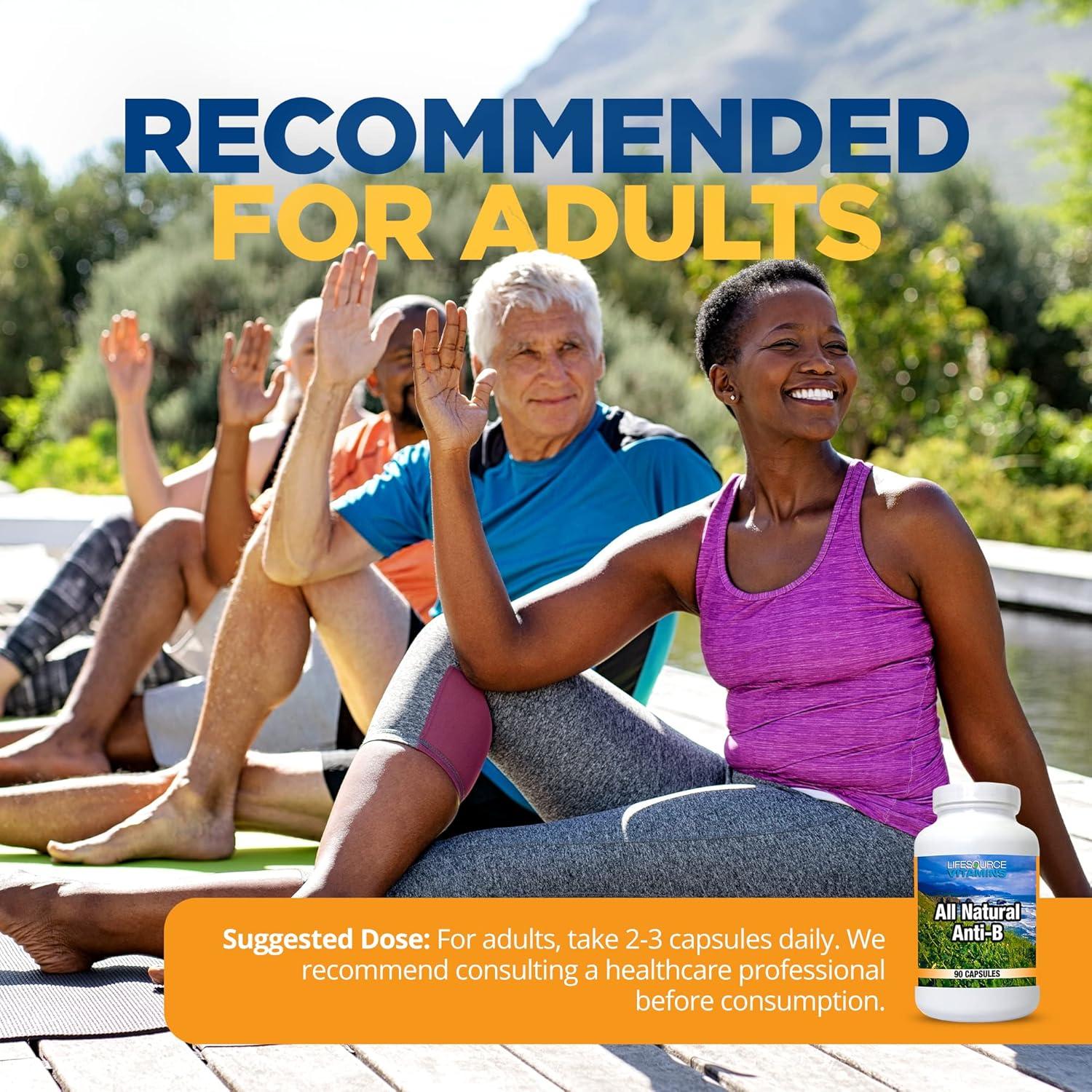 Cápsulas Inmunológicas LifeSource Anti-B Natural 90 Unidades