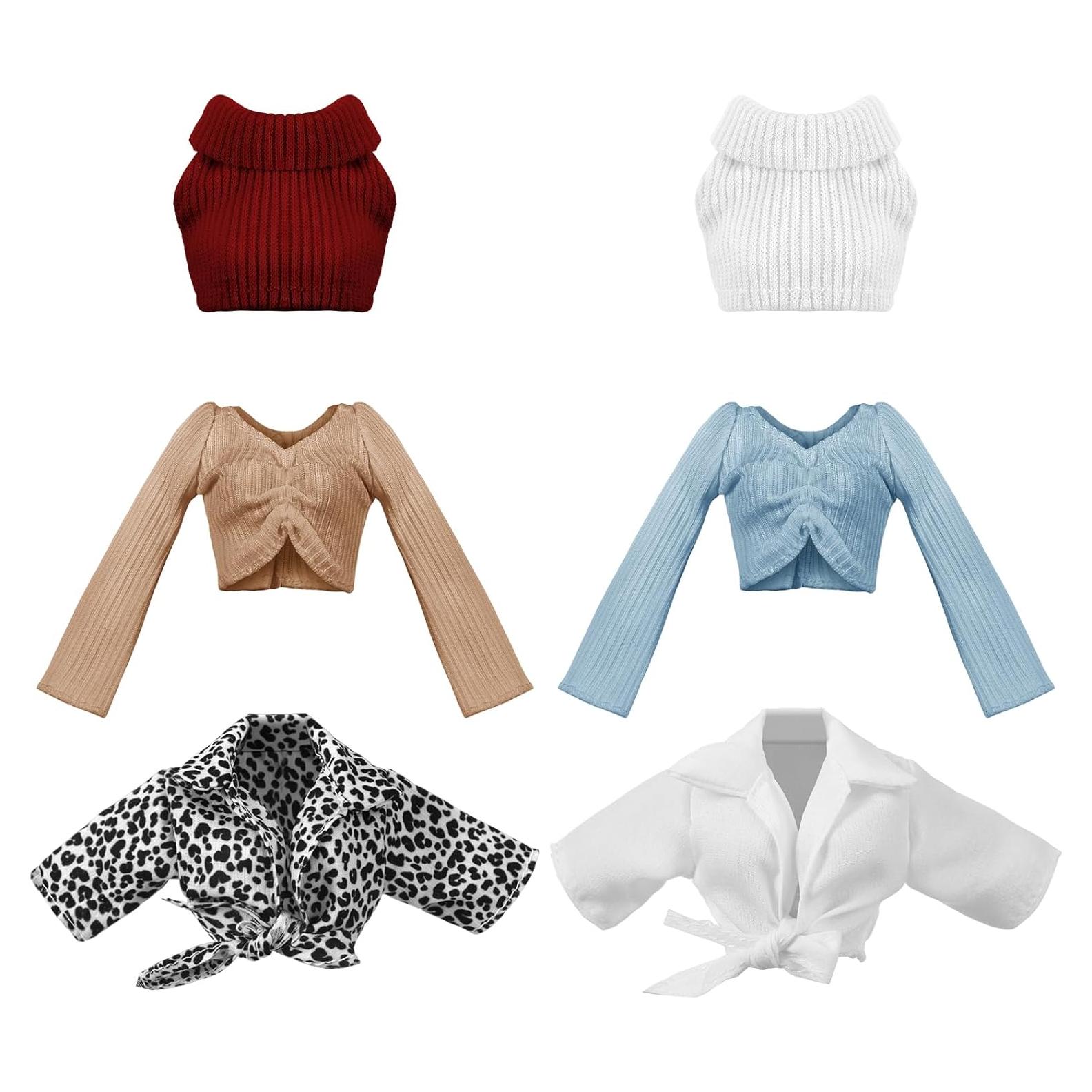 Conjunto Ropa de Muñeca Bencailor 6 Piezas 30 cm Estilo Retro