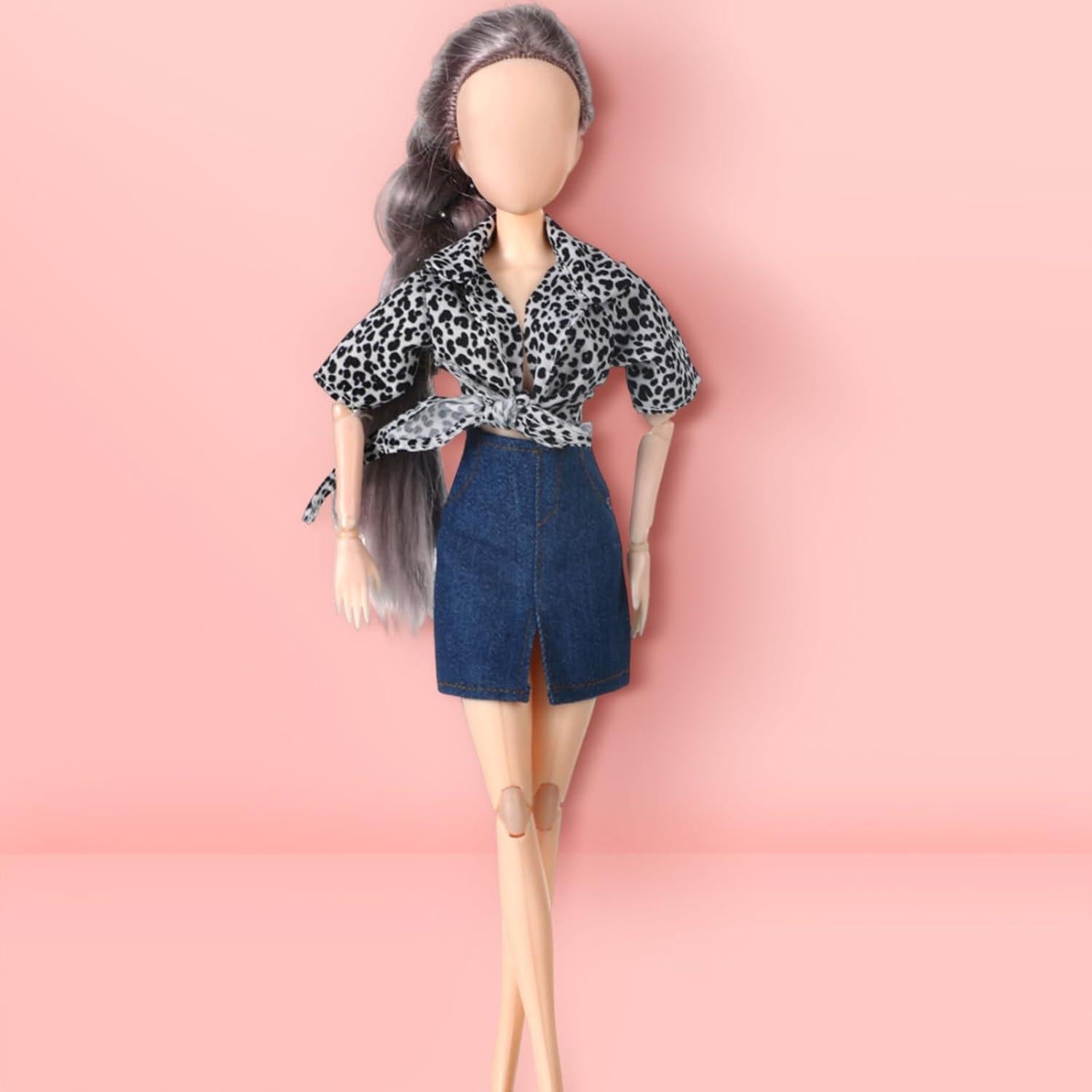 Conjunto Ropa de Muñeca Bencailor 6 Piezas 30 cm Estilo Retro