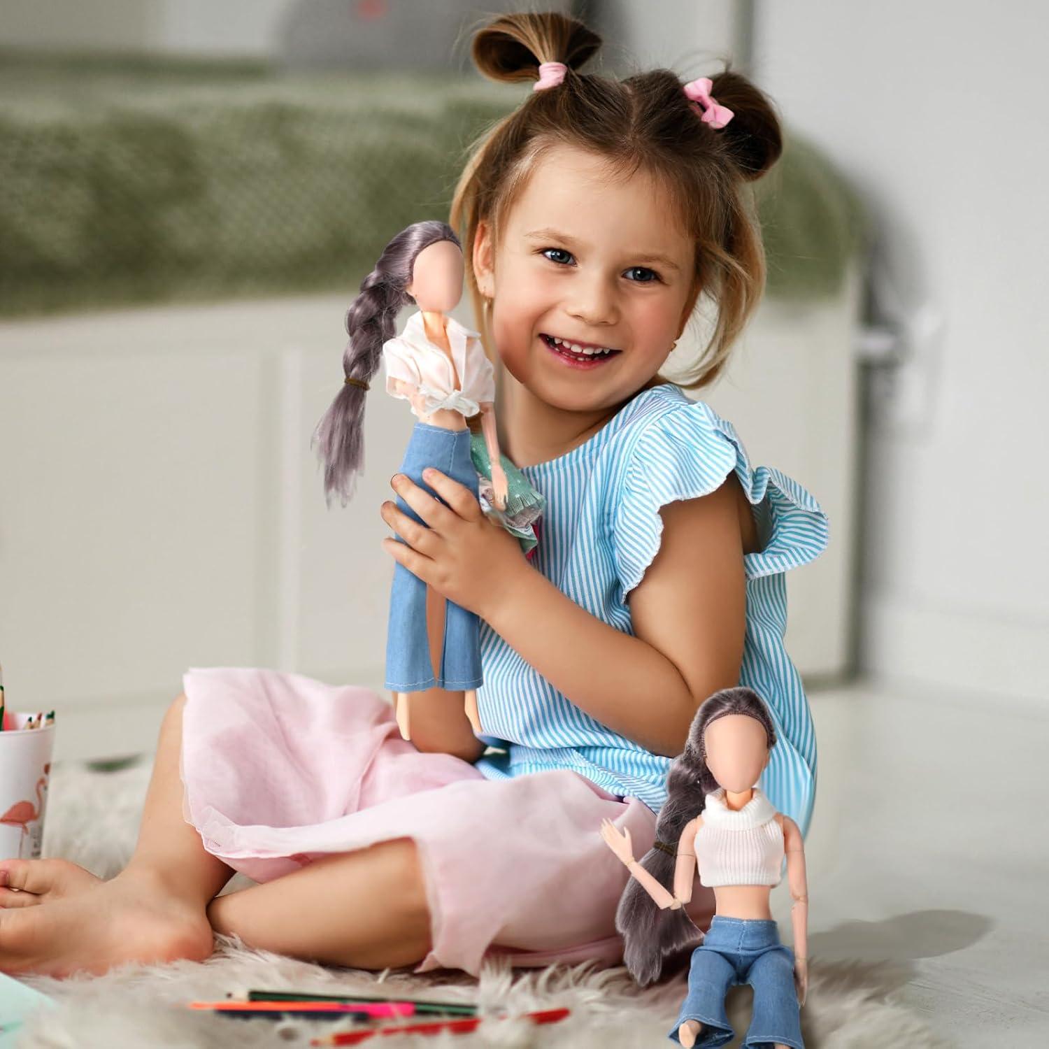 Conjunto Ropa de Muñeca Bencailor 6 Piezas 30 cm Estilo Retro