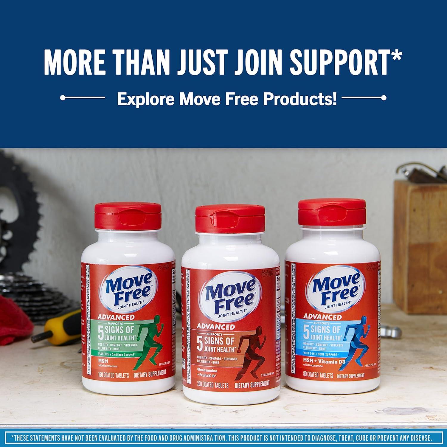 Suplemento Articular Move Free Advanced 120 Tabletas Glucosamina