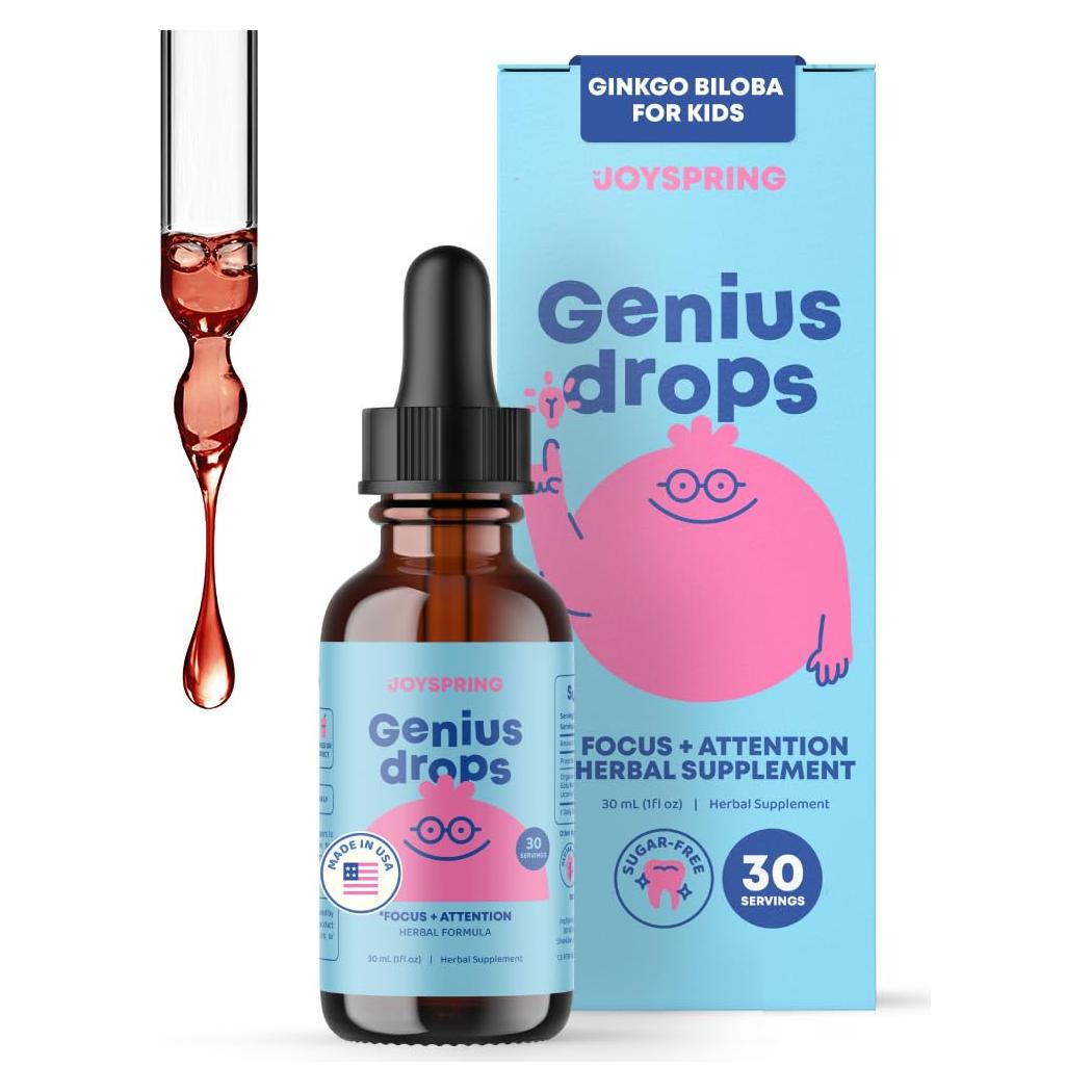 Gotas Genius JoySpring 29.57 ml - Suplemento Infantil Herbal