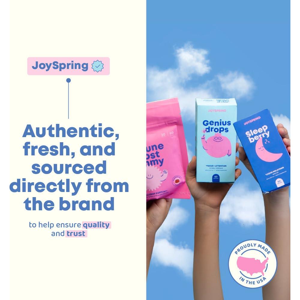 Gotas Genius JoySpring 29.57 ml - Suplemento Infantil Herbal