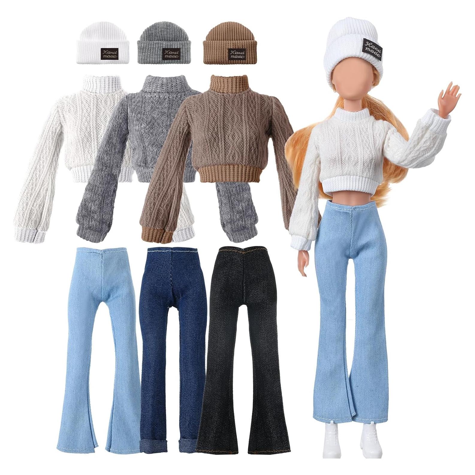 Conjunto Ropa de Muñeca 6 Piezas 30 cm Accesorios Moda