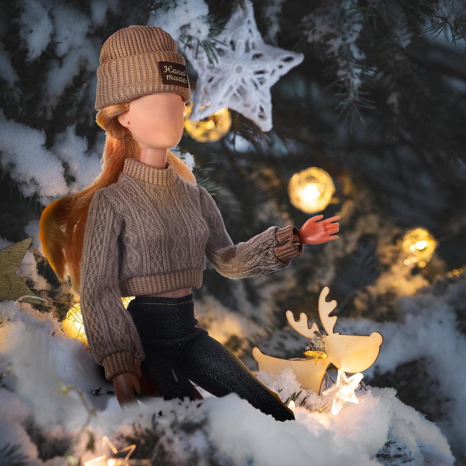 Conjunto Ropa de Muñeca 6 Piezas 30 cm Accesorios Moda