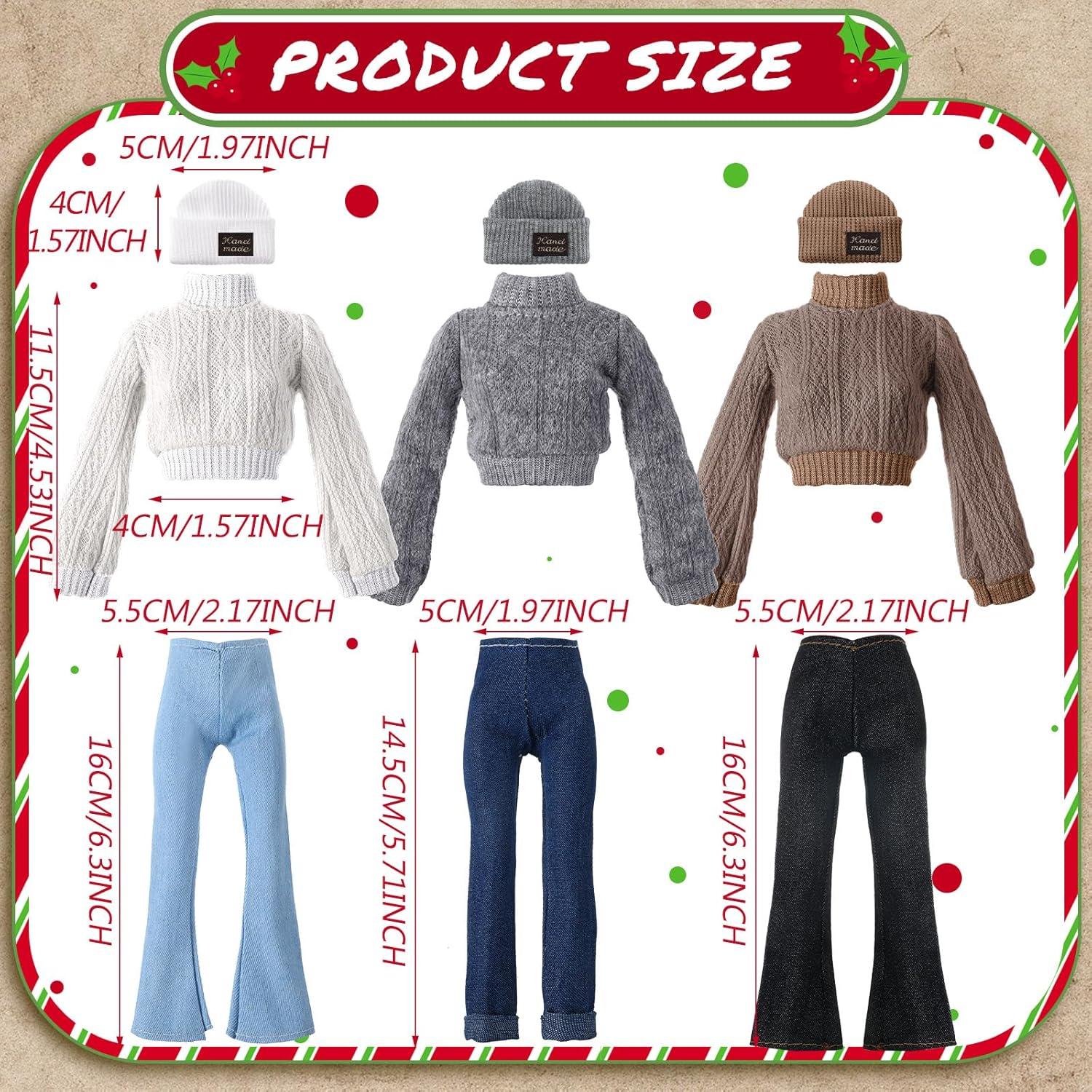 Conjunto Ropa de Muñeca 6 Piezas 30 cm Accesorios Moda