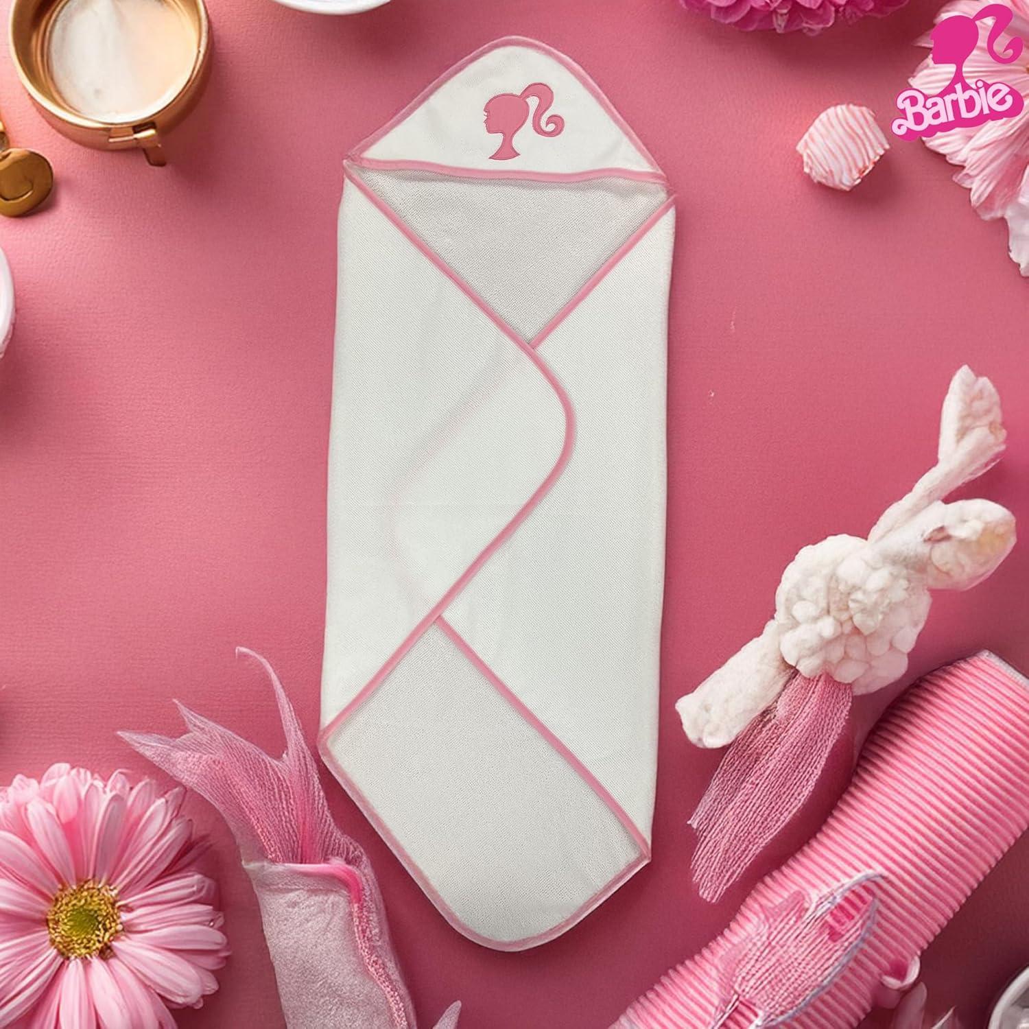 Juego de Toallas de Baño Barbie con Capucha y Paños