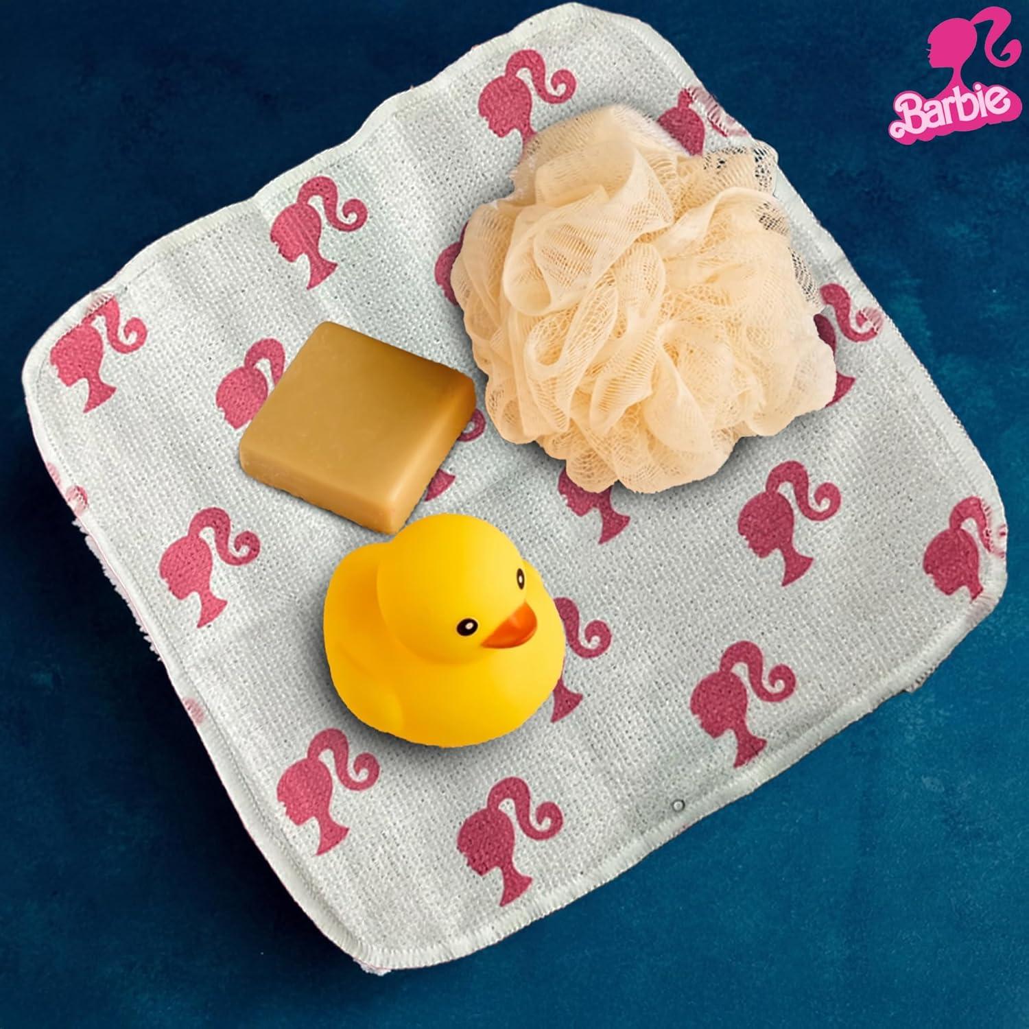 Juego de Toallas de Baño Barbie con Capucha y Paños