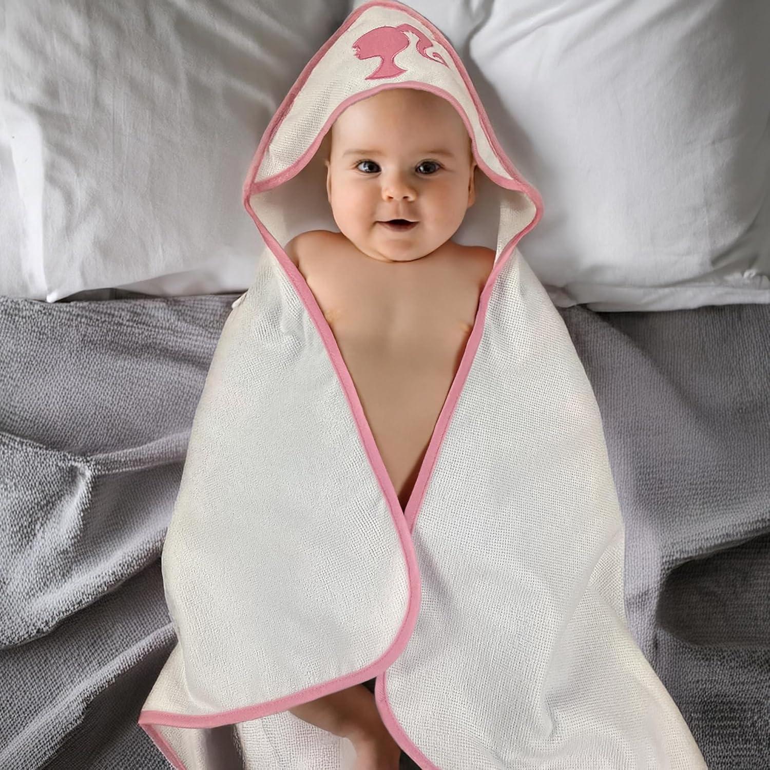 Juego de Toallas de Baño Barbie con Capucha y Paños