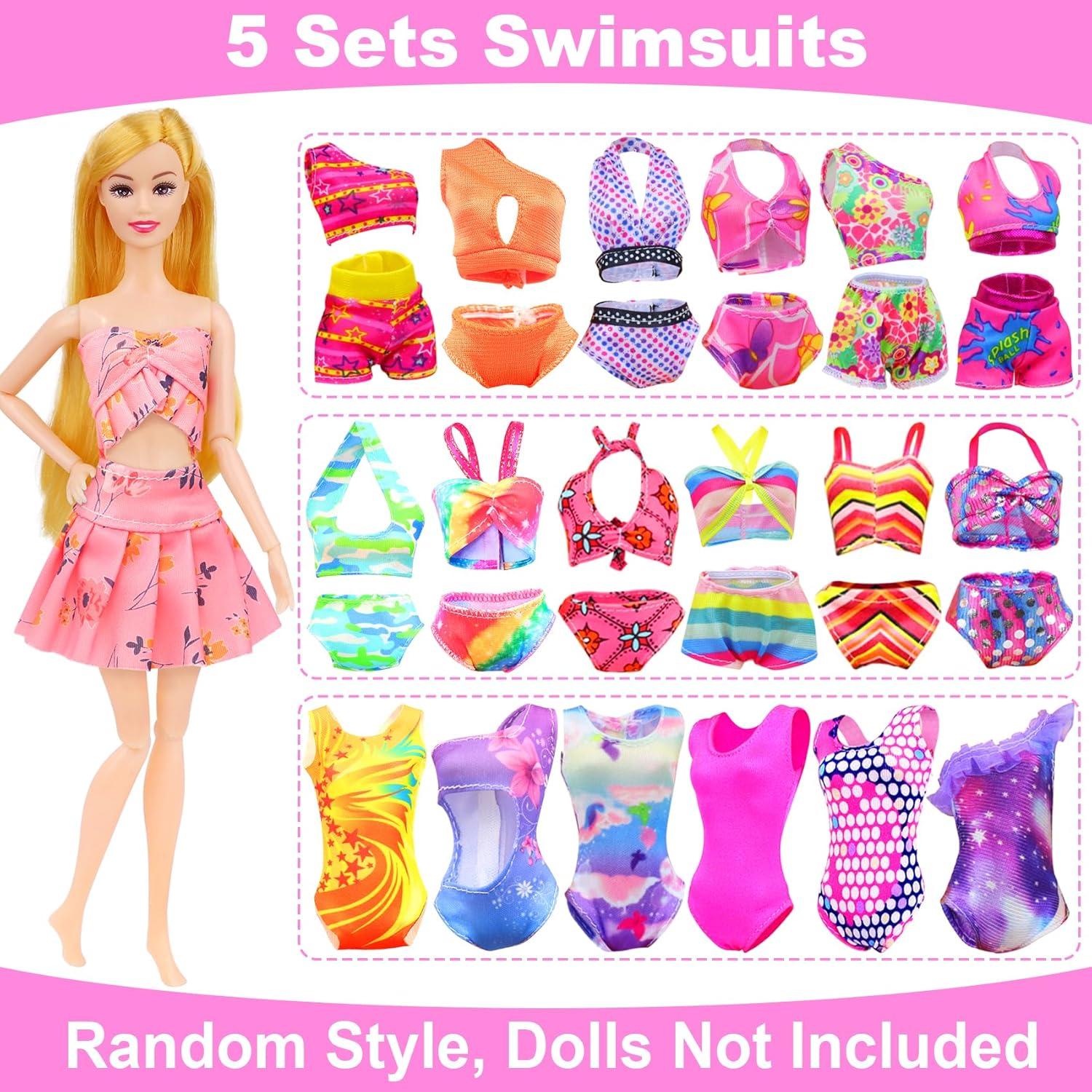 Ecore Fun Set de Trajes de Baño y Accesorios para Muñecas 11.5"