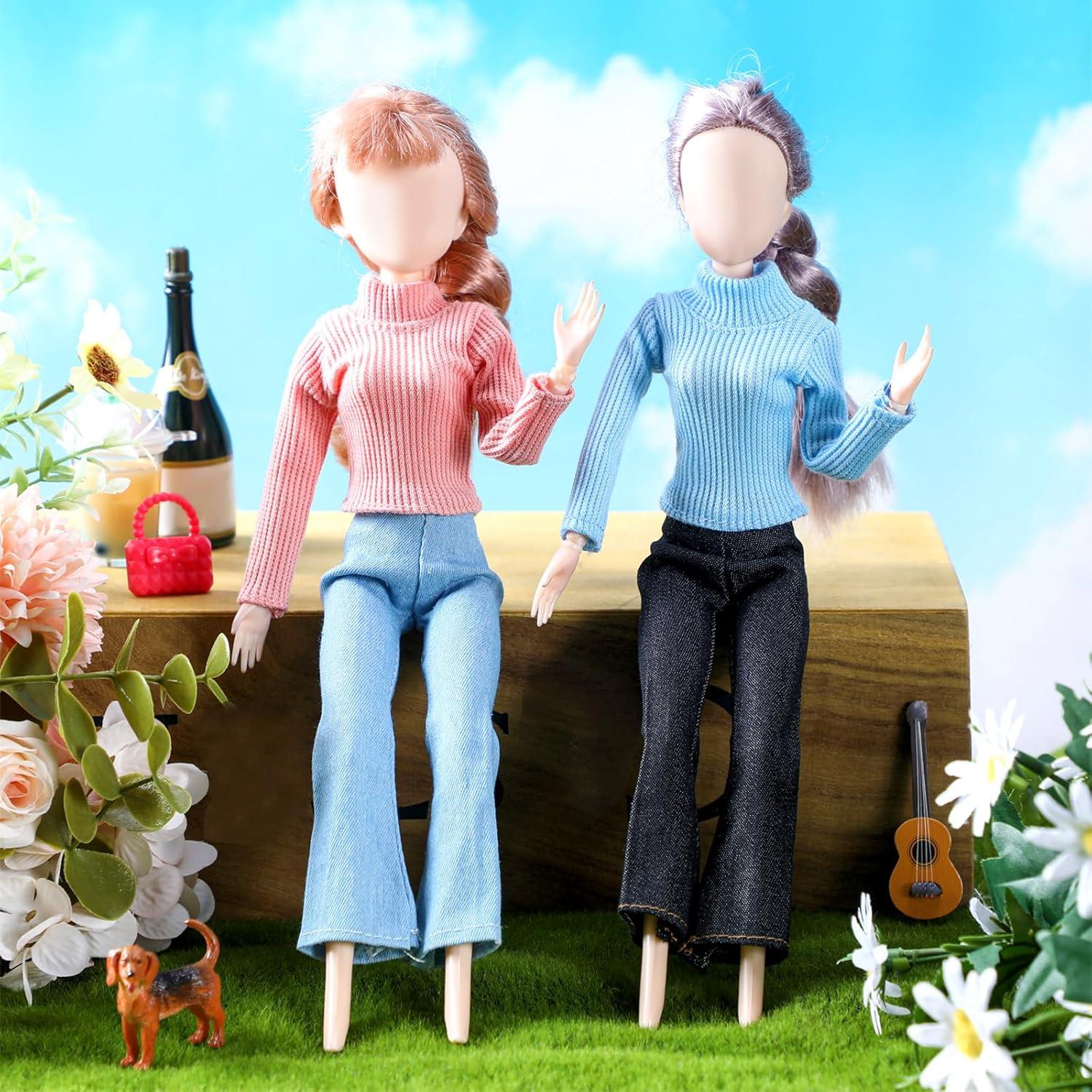 Conjunto Ropa de Muñeca 6 Piezas Fourluoo 30 cm Moda