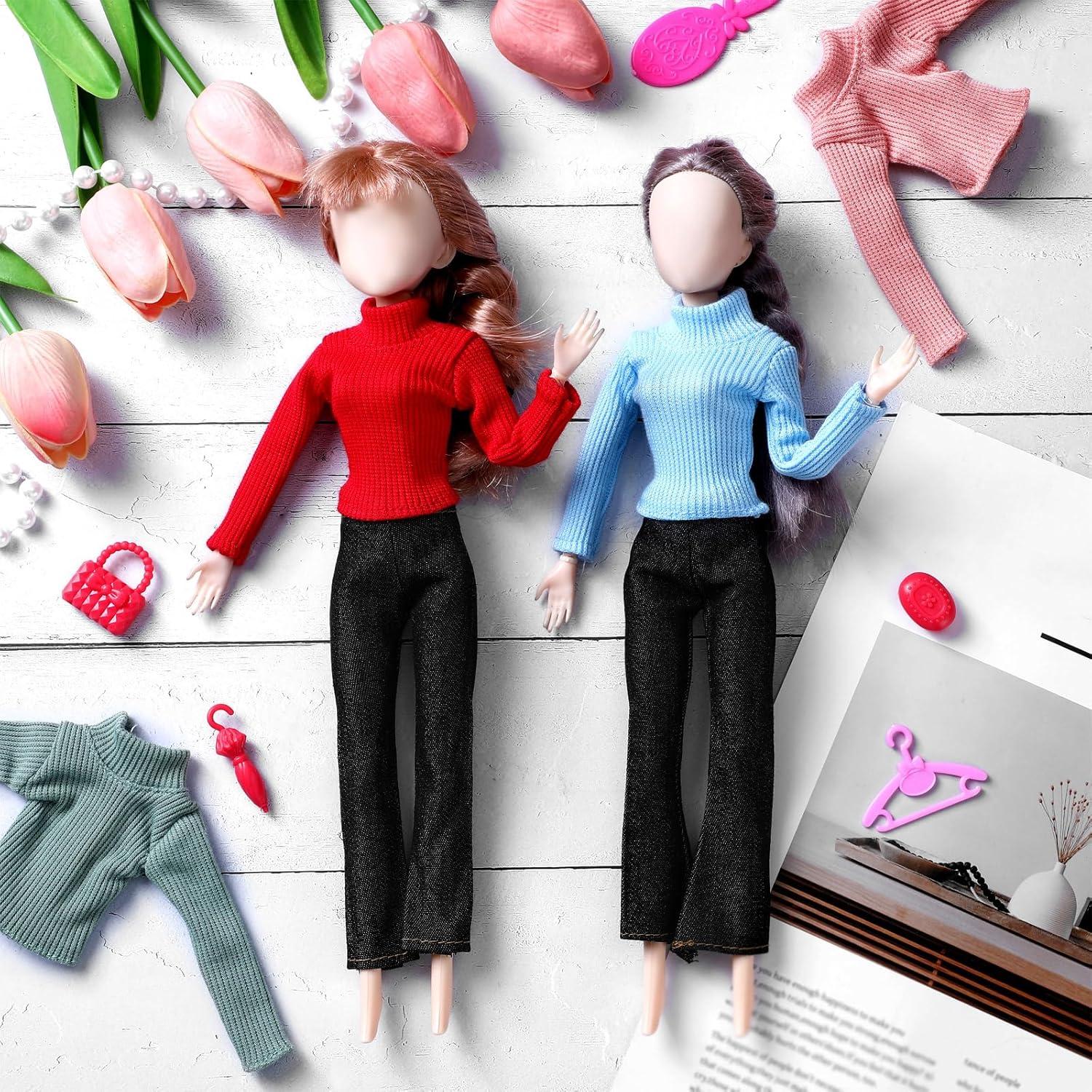 Conjunto Ropa de Muñeca 6 Piezas Fourluoo 30 cm Moda