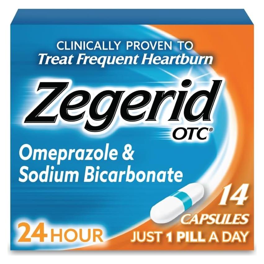 Zegerid OTC Alivio Acidez Estomacal 20mg 14 Cápsulas