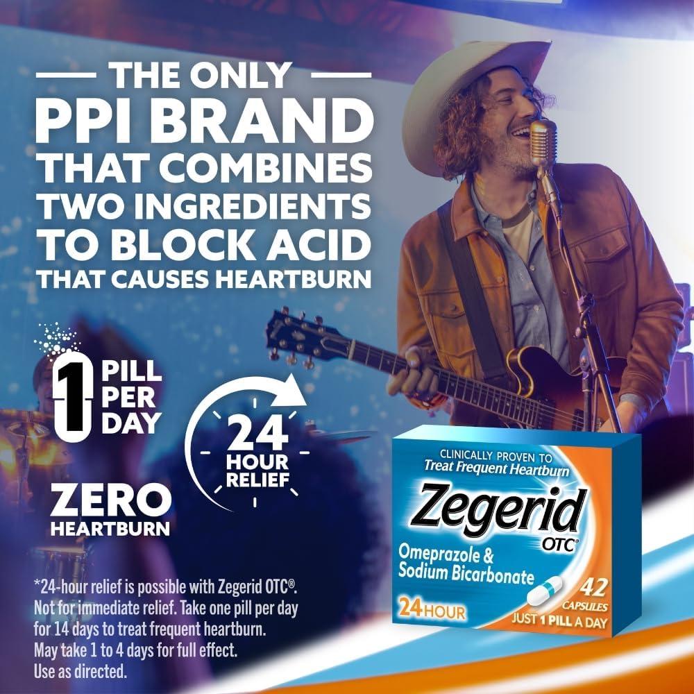 Zegerid OTC Alivio Acidez Estomacal 20mg 14 Cápsulas