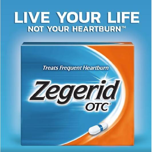 Zegerid OTC Alivio Acidez Estomacal 20mg 14 Cápsulas