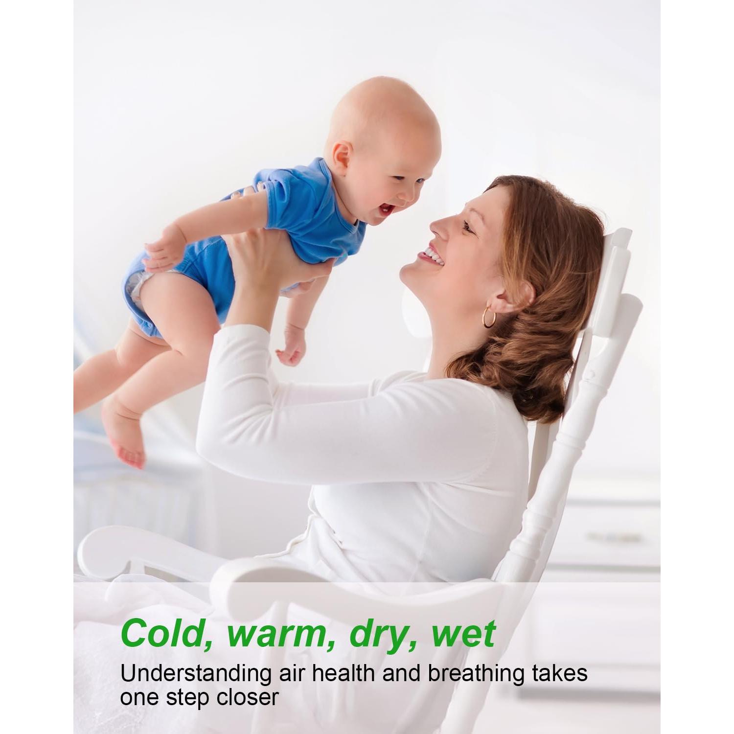 Monitor de Calidad del Aire Fegerman 5 en 1 CO2 TVOC HCHO