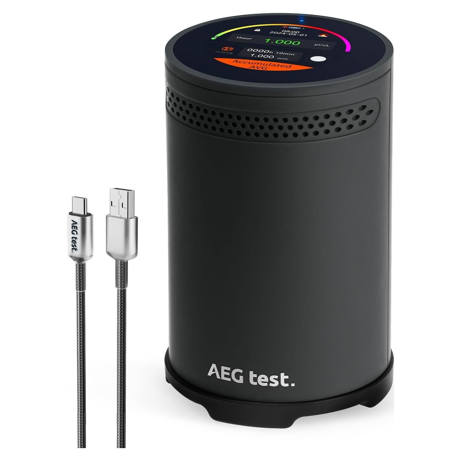 Detector de Radón HOUND-3699 AEGTEST - Pantalla Táctil Color