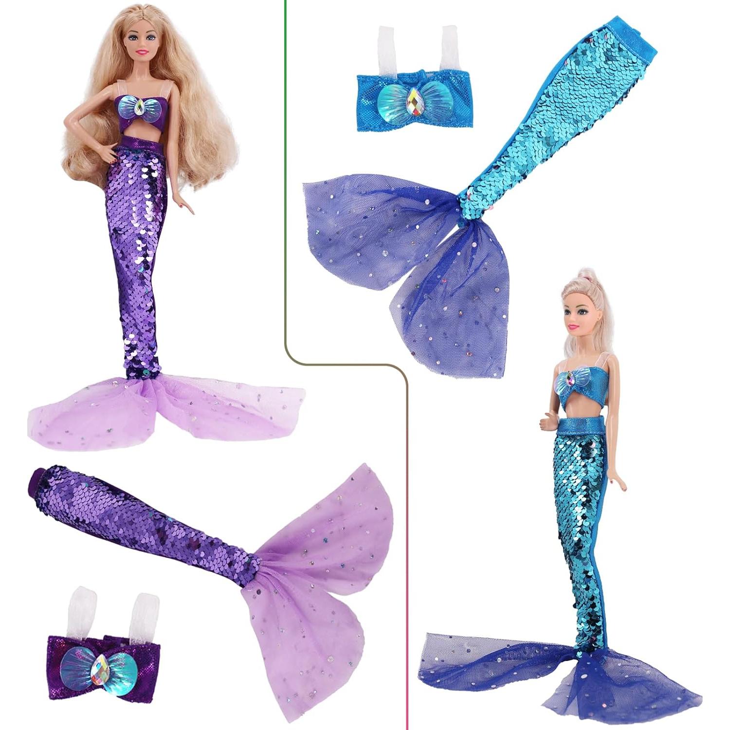 Conjuntos de Traje de Baño Sirena Unicornio 5 Piezas 29 cm