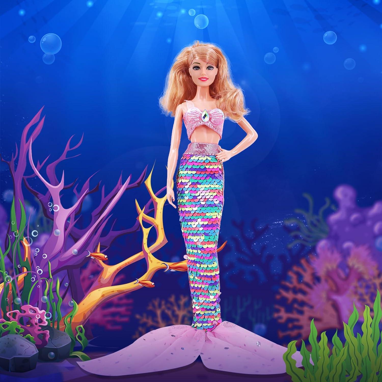 Conjuntos de Traje de Baño Sirena Unicornio 5 Piezas 29 cm