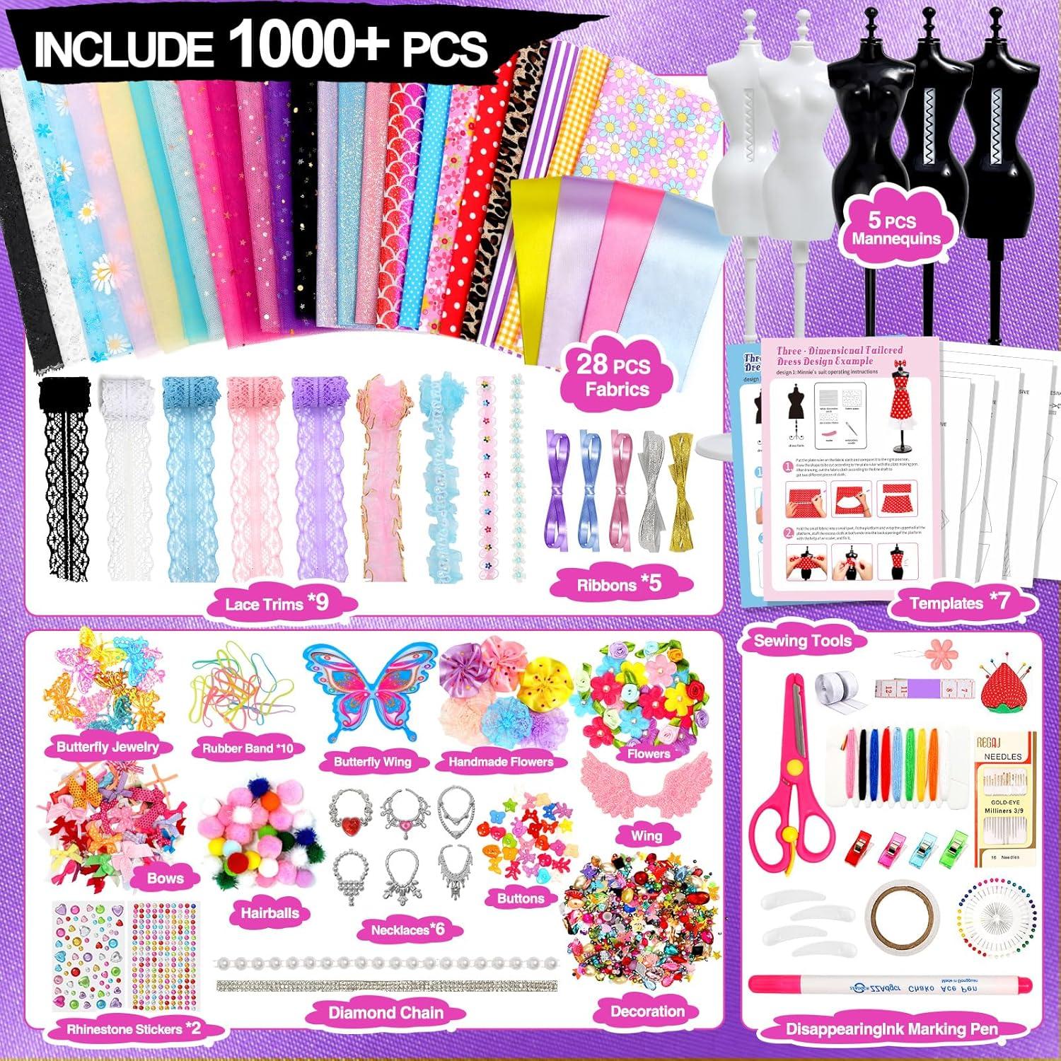 Kit de Diseñadora de Moda Sunrad 1000 Piezas para Niñas