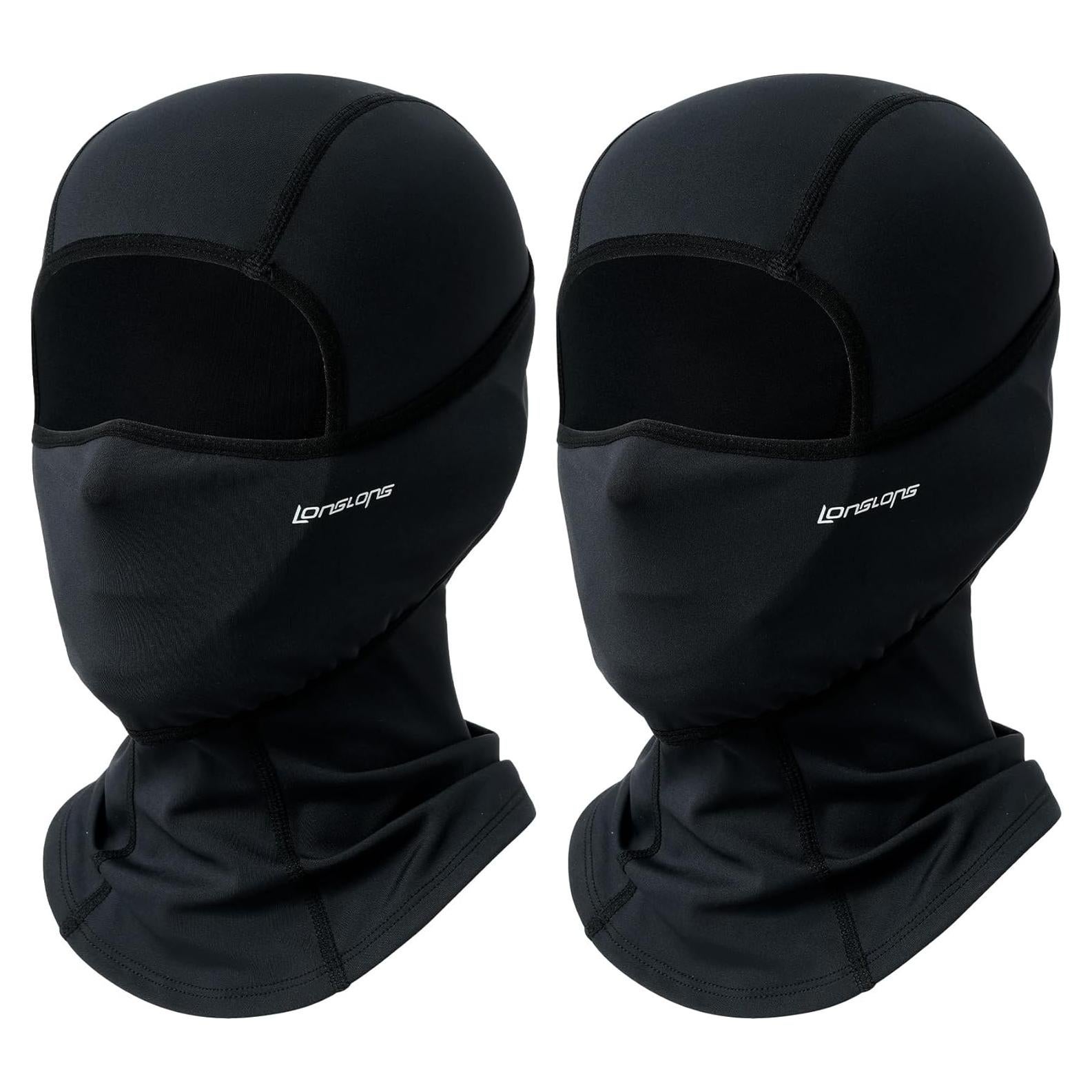 Máscara Balaclava LONGLONG 2 Piezas Negra Invierno Unisex