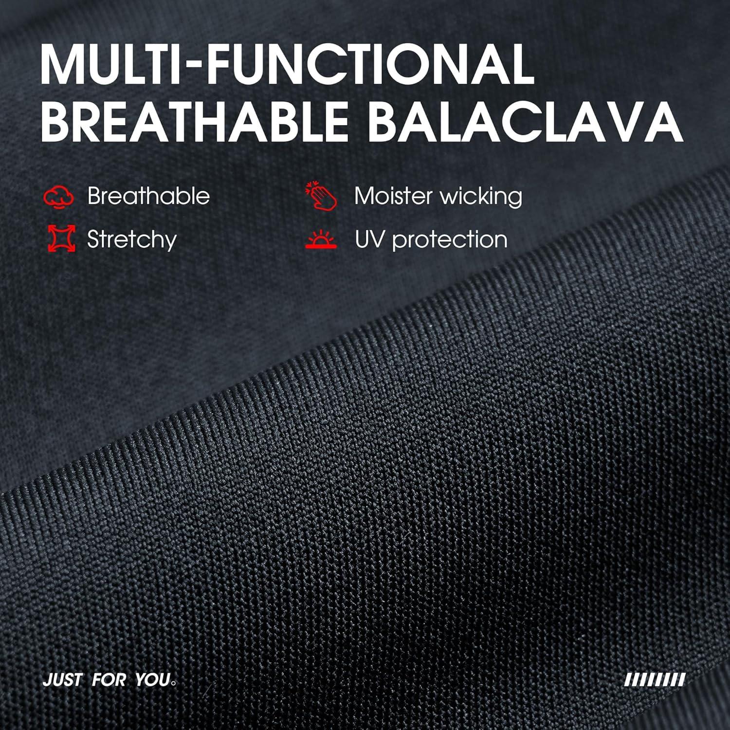 Máscara Balaclava LONGLONG 2 Piezas Negra Invierno Unisex