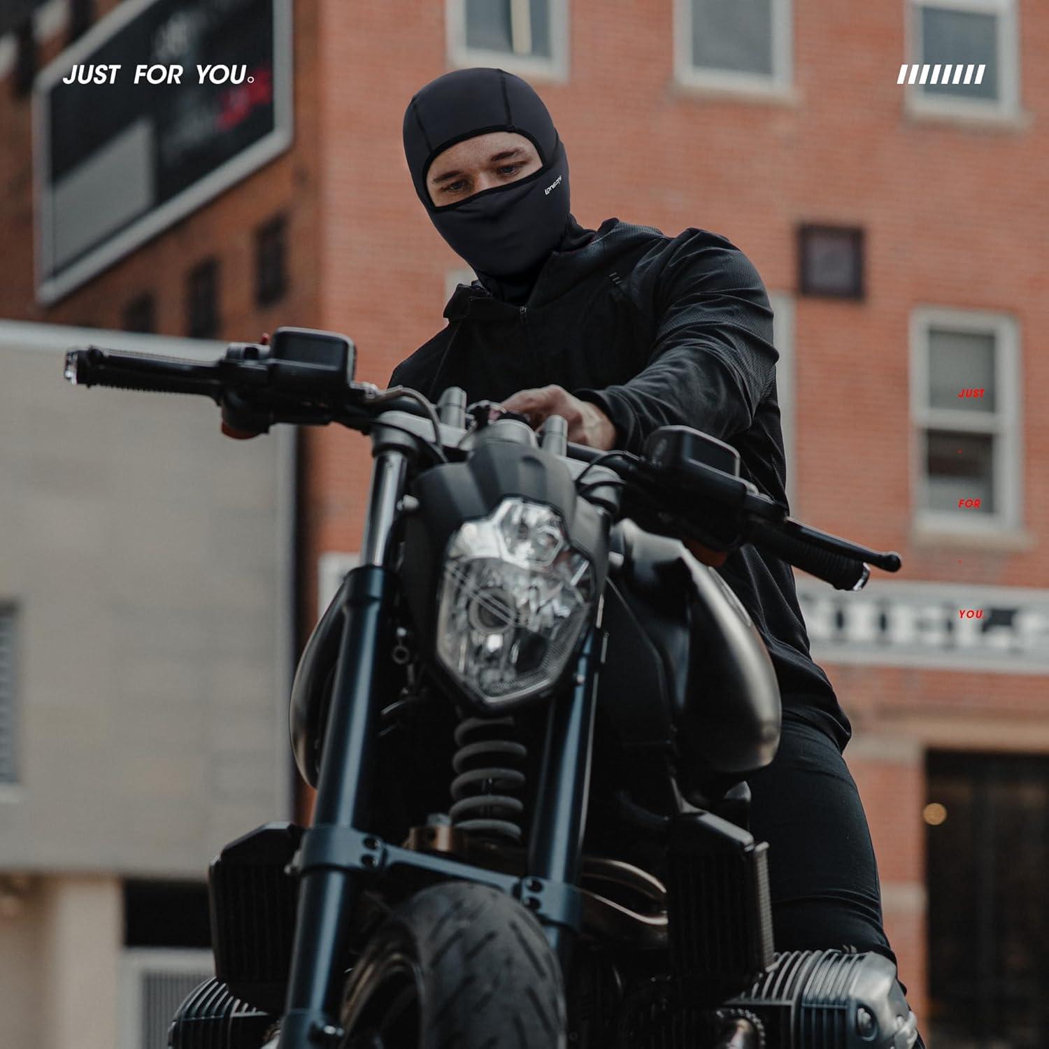 Máscara Balaclava LONGLONG 2 Piezas Negra Invierno Unisex