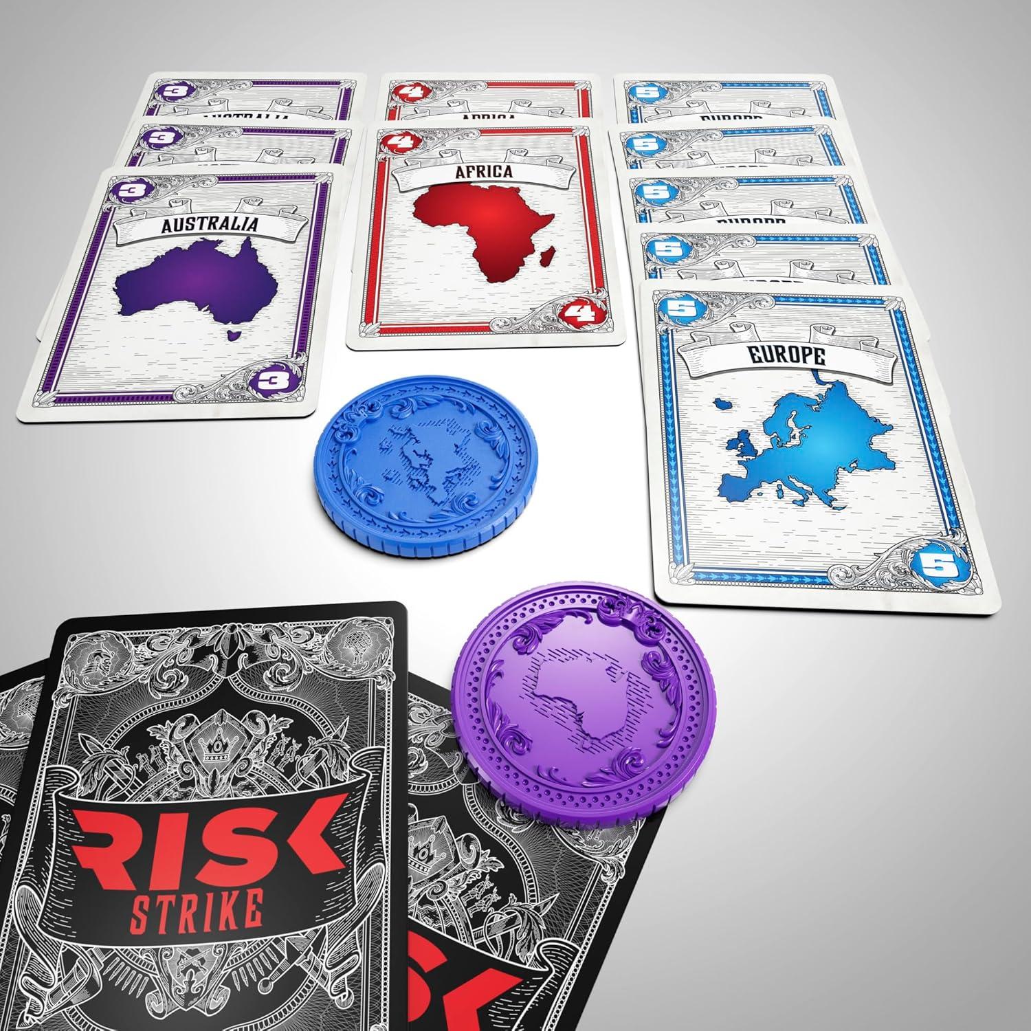 Juego de Cartas y Dados Risk Strike Hasbro para 2-5 Jugadores