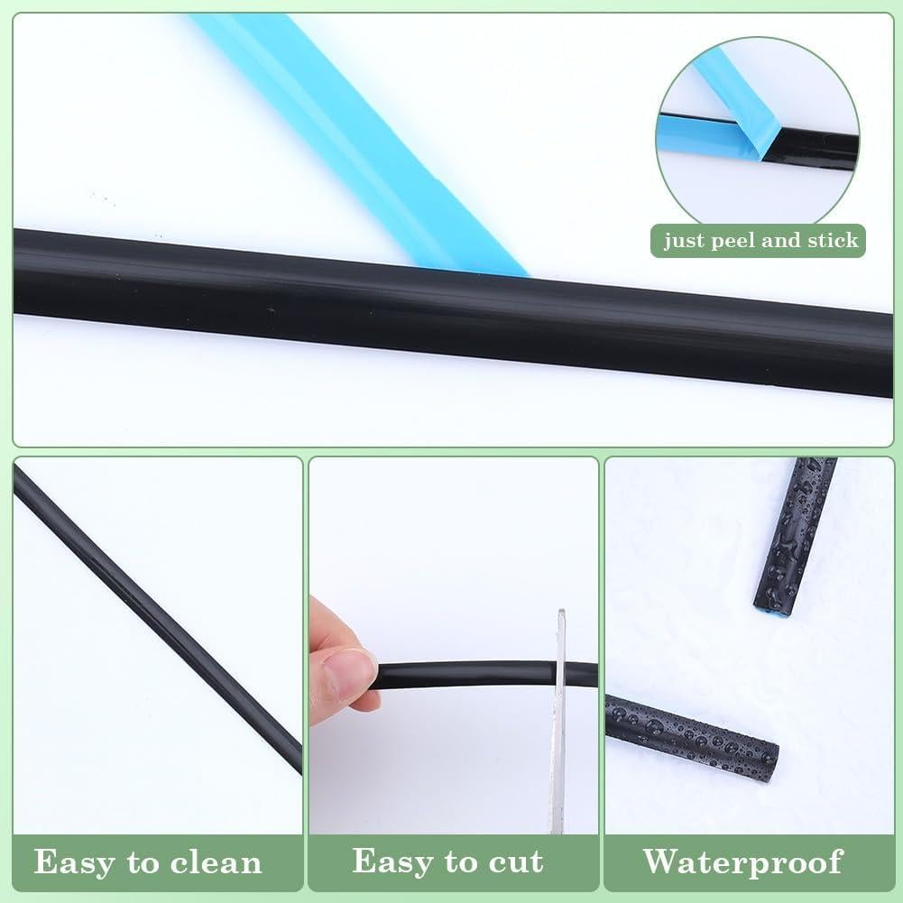 Cinta de Calafateo Autoadhesiva GORGECRAFT 6m Negra PVC