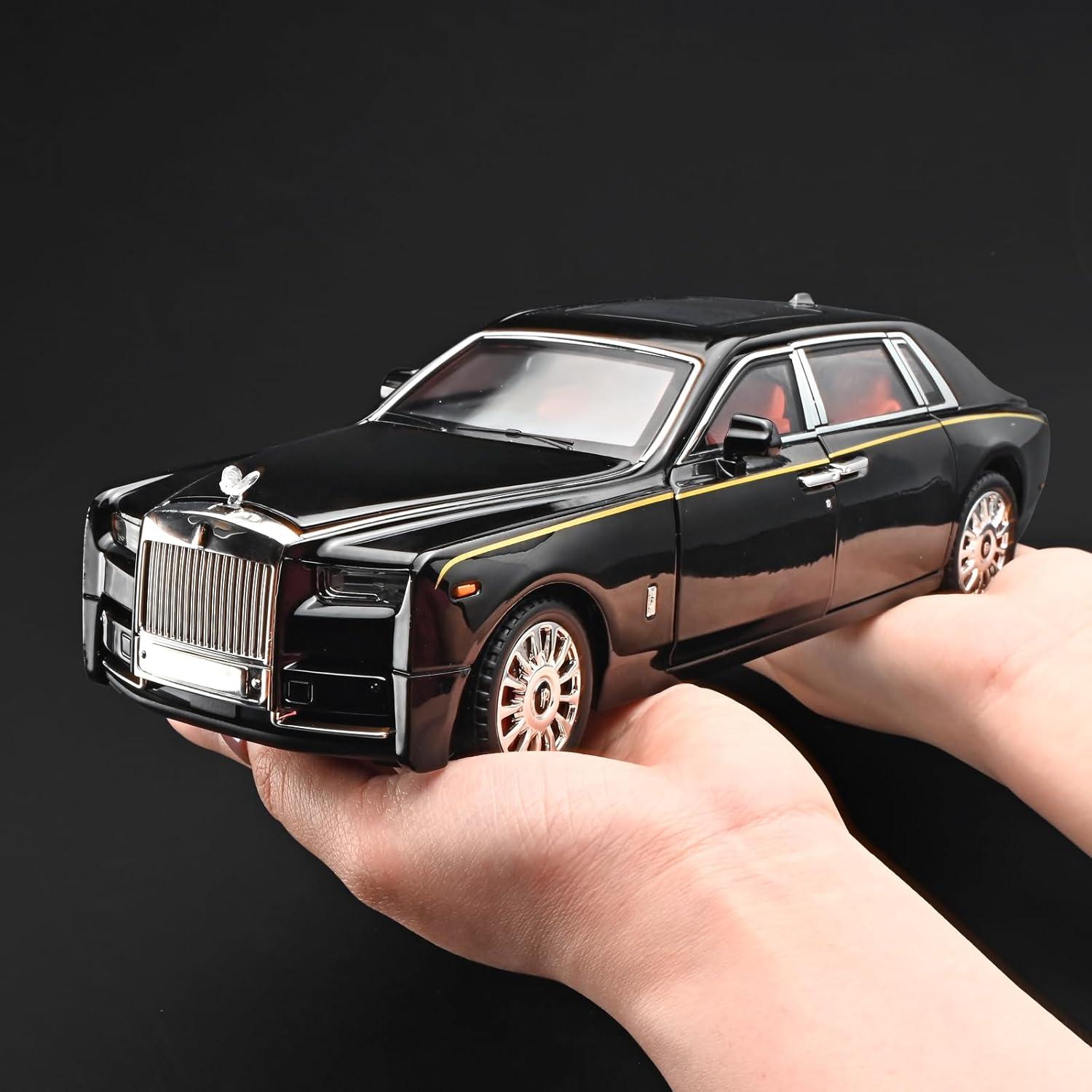 Coche de Juguete de Metal Fundido OANMYJJO 1:18 con Luz y Sonido