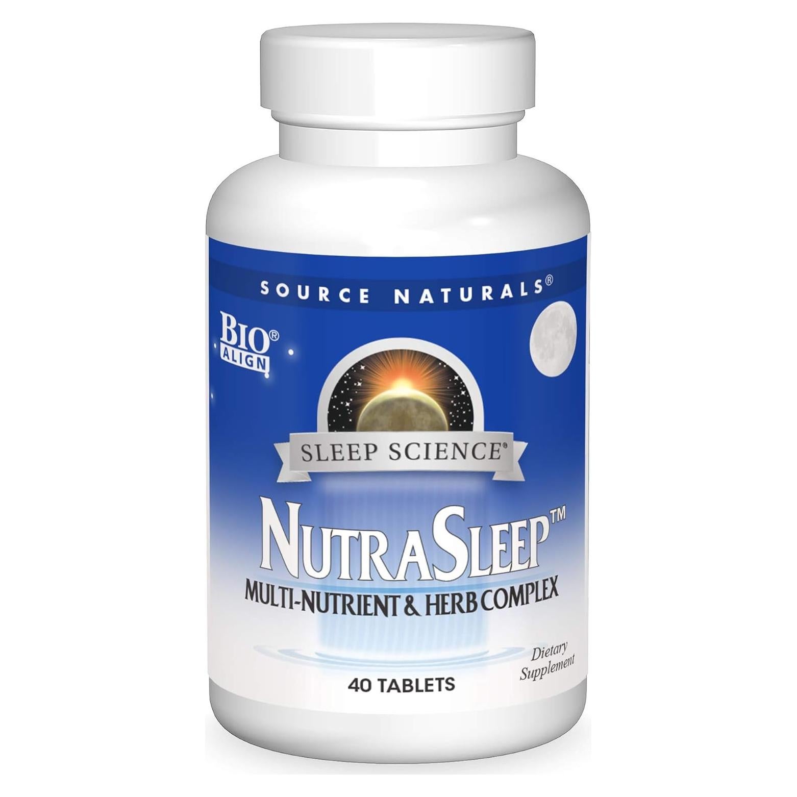Source Naturals NutraSleep 40 Tabletas - Suplemento Relajante