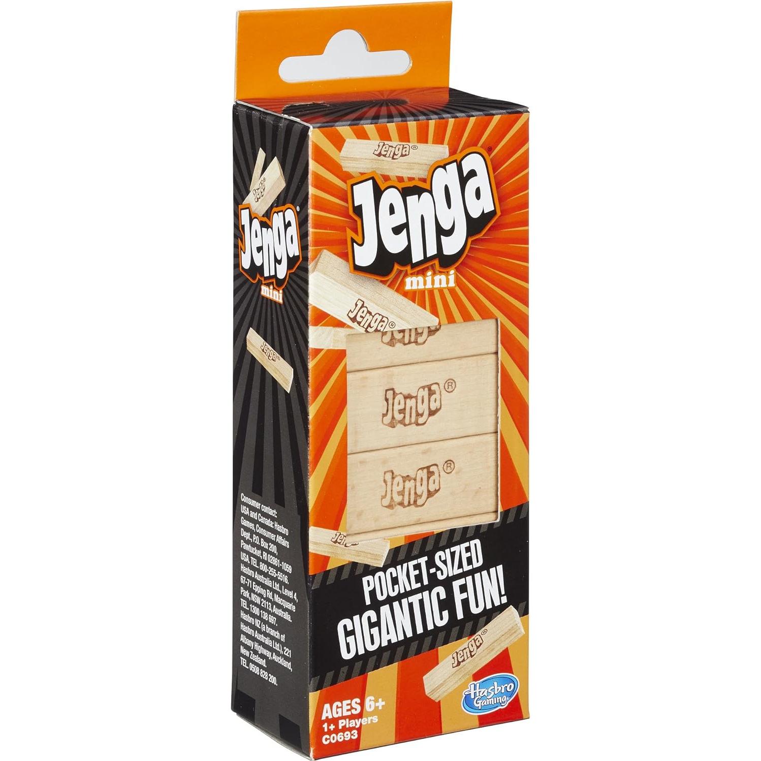 Juego Jenga Mini Hasbro 209.79 g para 1+ Jugadores