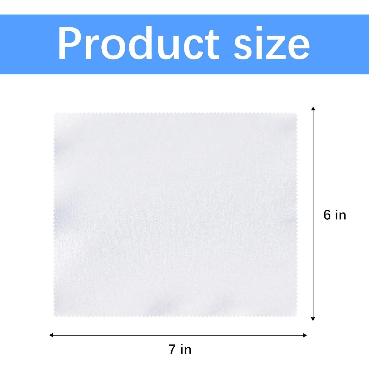 Paquete de 80 Paños de Microfibra para Gafas 15x18 cm