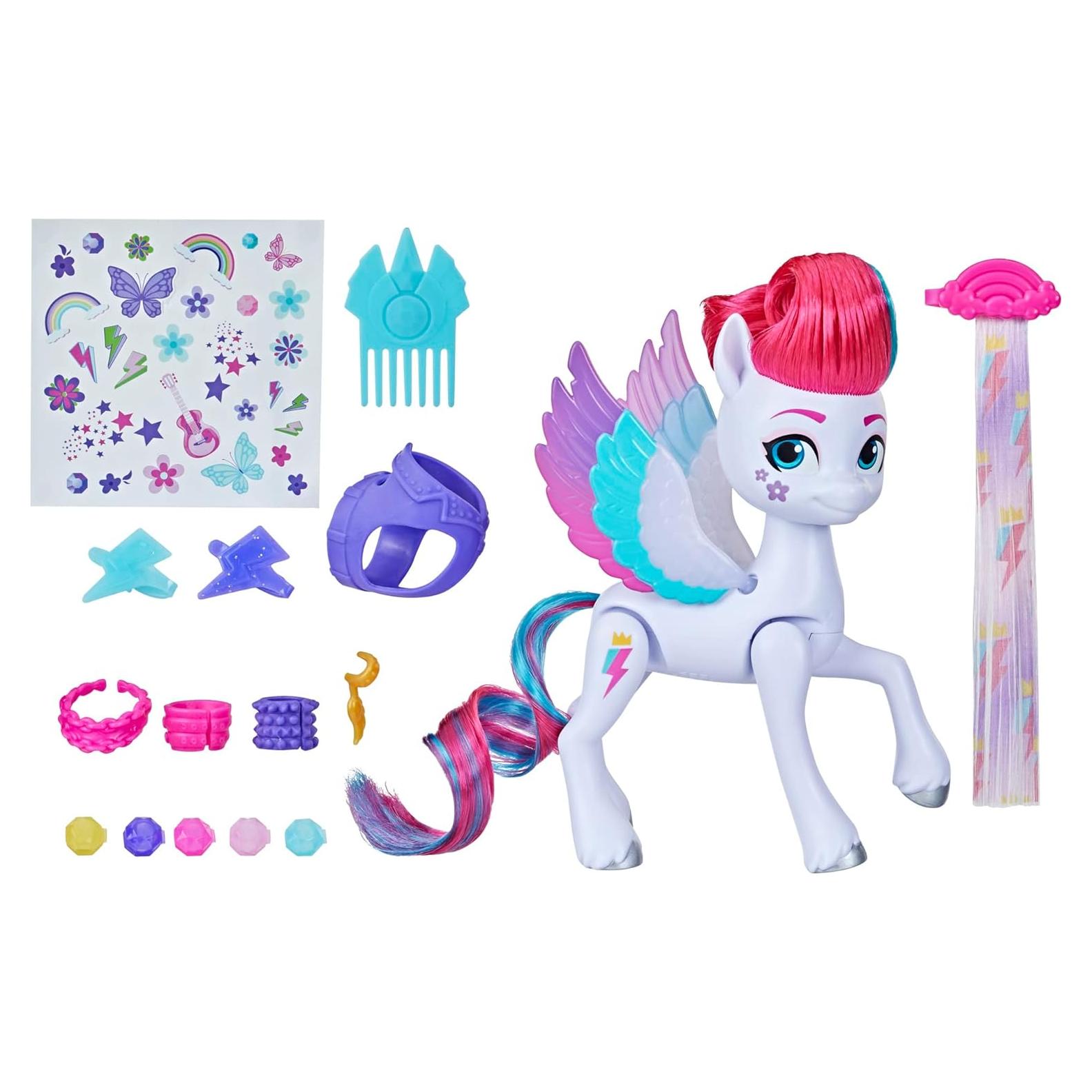 My Little Pony Toys Zipp Storm Style of The Day, 5-Inch Hair Styling Dolls with Fashions, Toys for 5 Year Old Girls and Boys