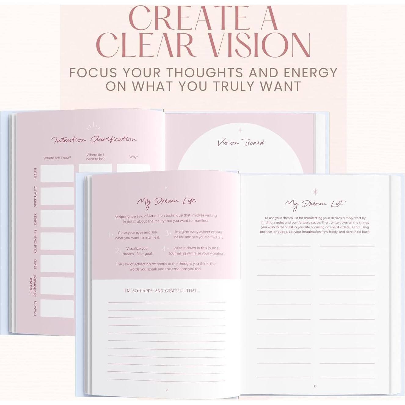 Diario de Manifestación Epic Self A5 Azul Claro - 14 Semanas