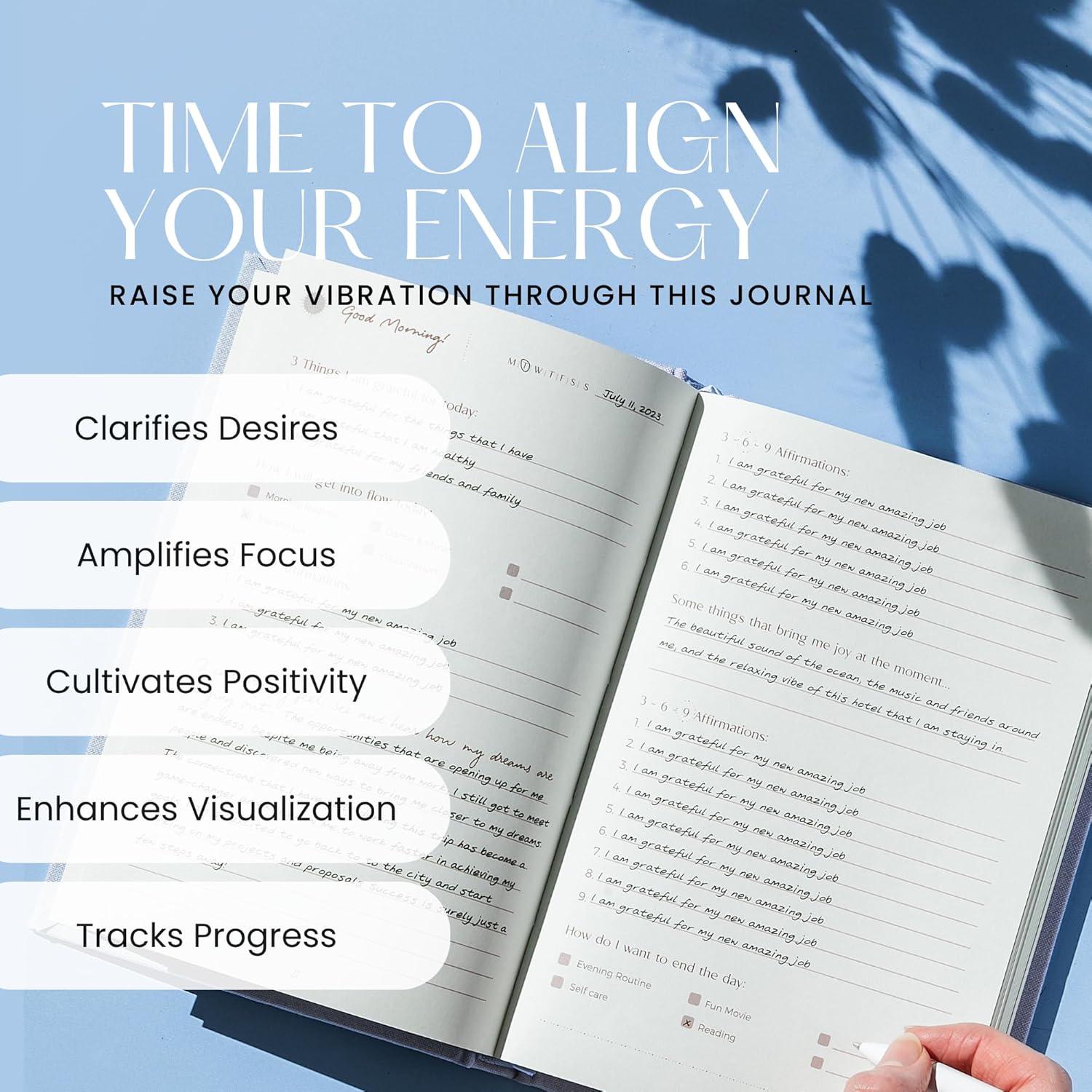 Diario de Manifestación Epic Self A5 Azul Claro - 14 Semanas