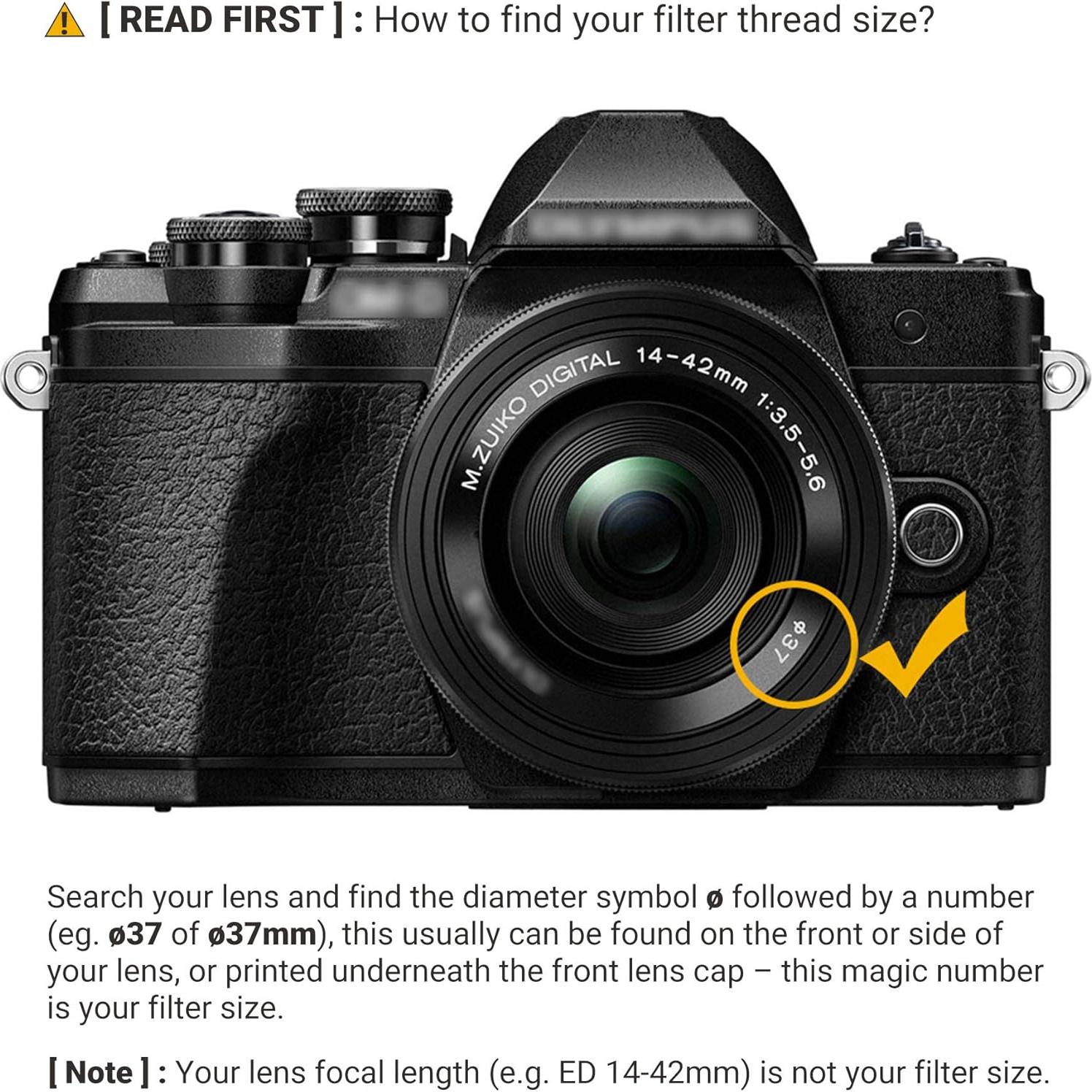 Filtro de Difusión Suave PROfezzion 37mm para Cámaras Olympus