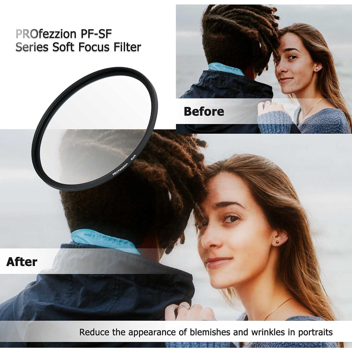 Filtro de Difusión Suave PROfezzion 37mm para Cámaras Olympus