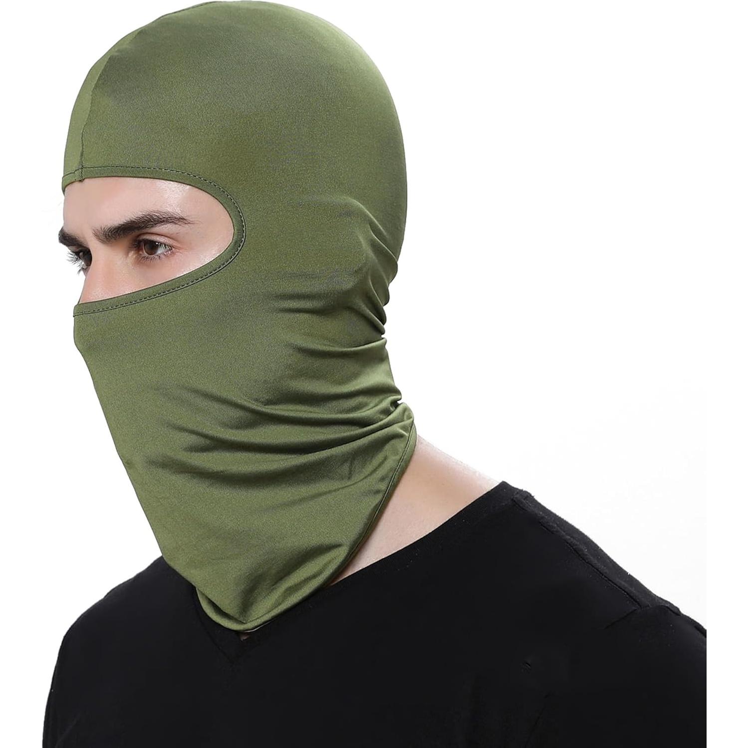 Balaclava Gaiter Refrigerante Wheebo 12 Piezas UV Verde Militar