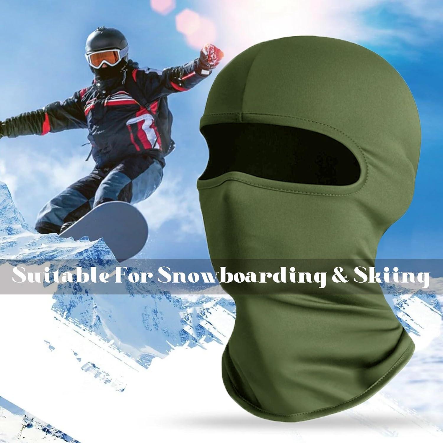 Balaclava Gaiter Refrigerante Wheebo 12 Piezas UV Verde Militar