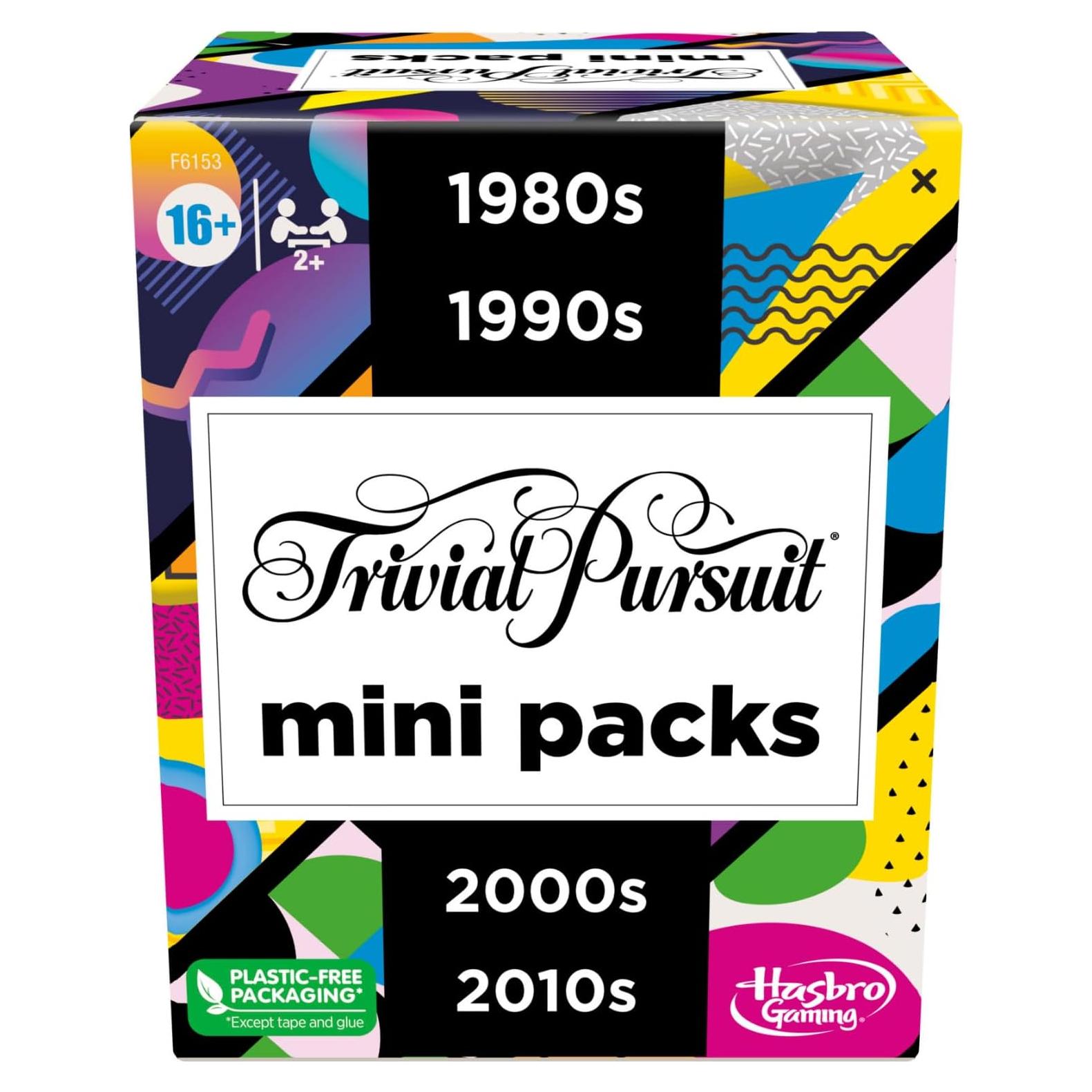 Trivial Pursuit Mini Pack Multipack Hasbro 4 Décadas Trivia