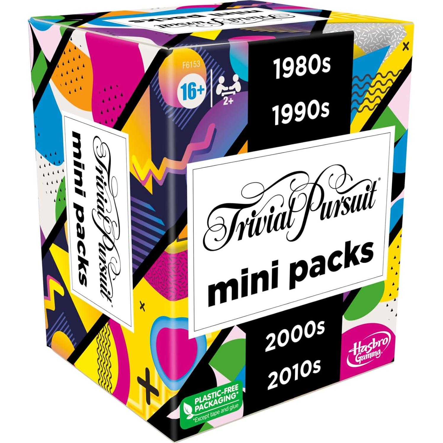 Trivial Pursuit Mini Pack Multipack Hasbro 4 Décadas Trivia
