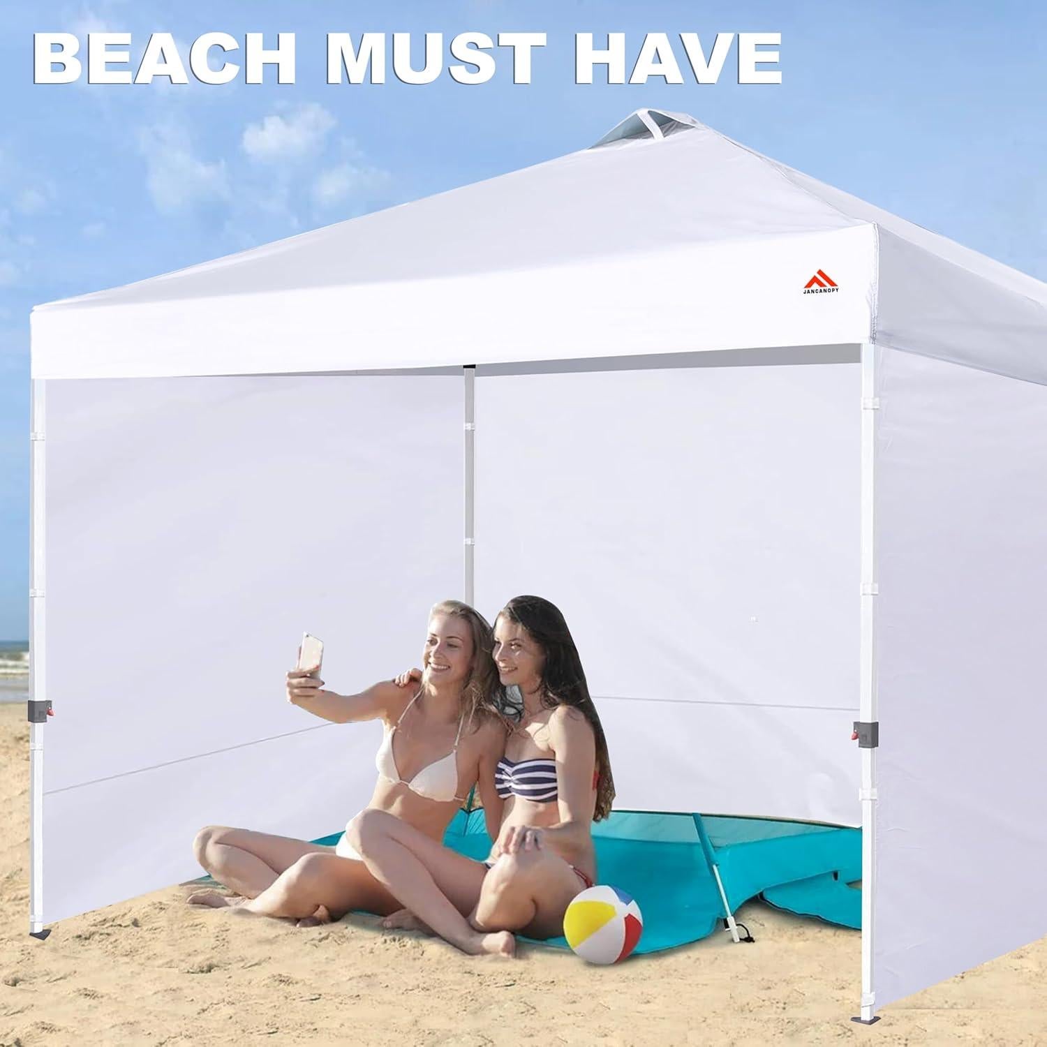 Paredes Laterales Carpa Canopy JANCANOPY 3 Pcs 1.98x3.05m Gris Claro