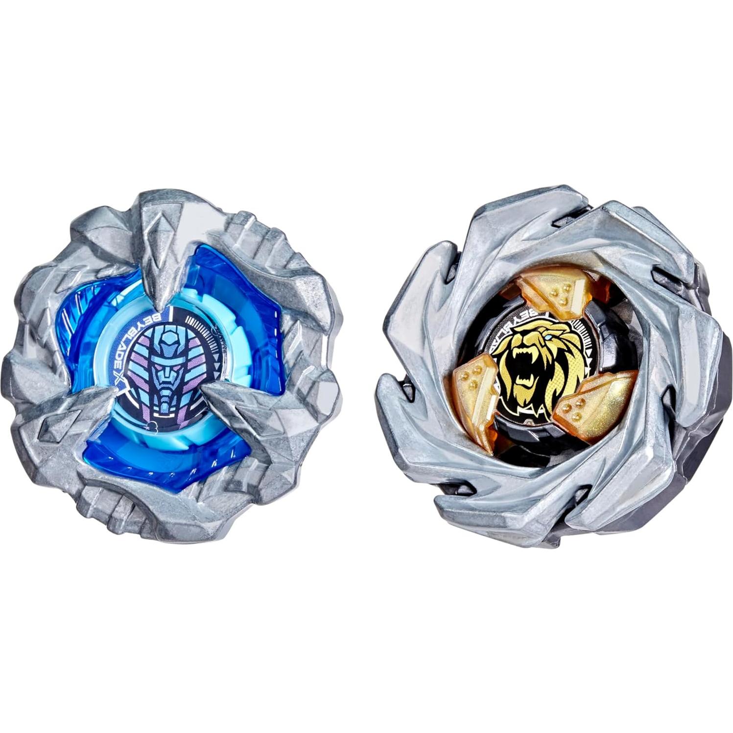 Set Beyblade X Cowl Sphinx 1-80GF y Crest Leon 7-60GN