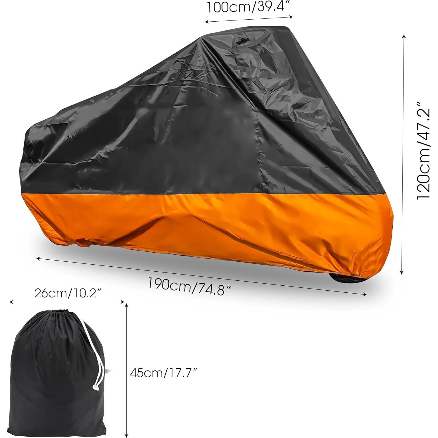 Funda de motocicleta Marsrut XXXL impermeable para Harley y más