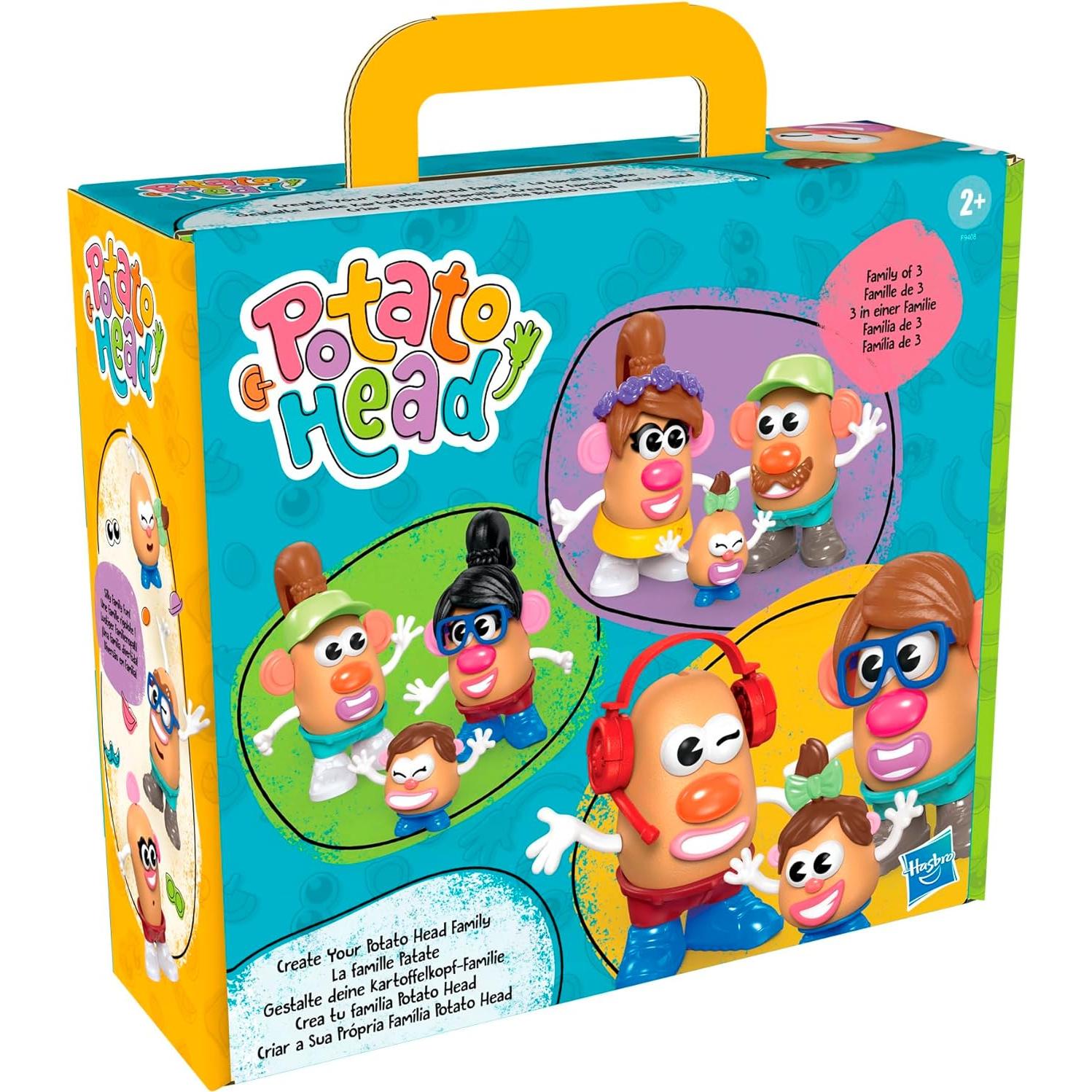 POTATO HEAD Create Your Family Set with 44 Parts and Pieces, Creative Toddler and Preschool Toys for 2 Year Old Girls and Boys and Up (Amazon Exclusive)