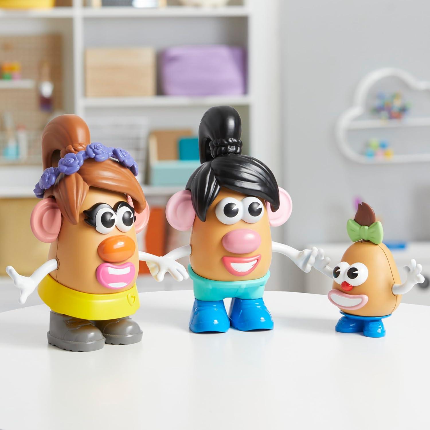POTATO HEAD Create Your Family Set with 44 Parts and Pieces, Creative Toddler and Preschool Toys for 2 Year Old Girls and Boys and Up (Amazon Exclusive)