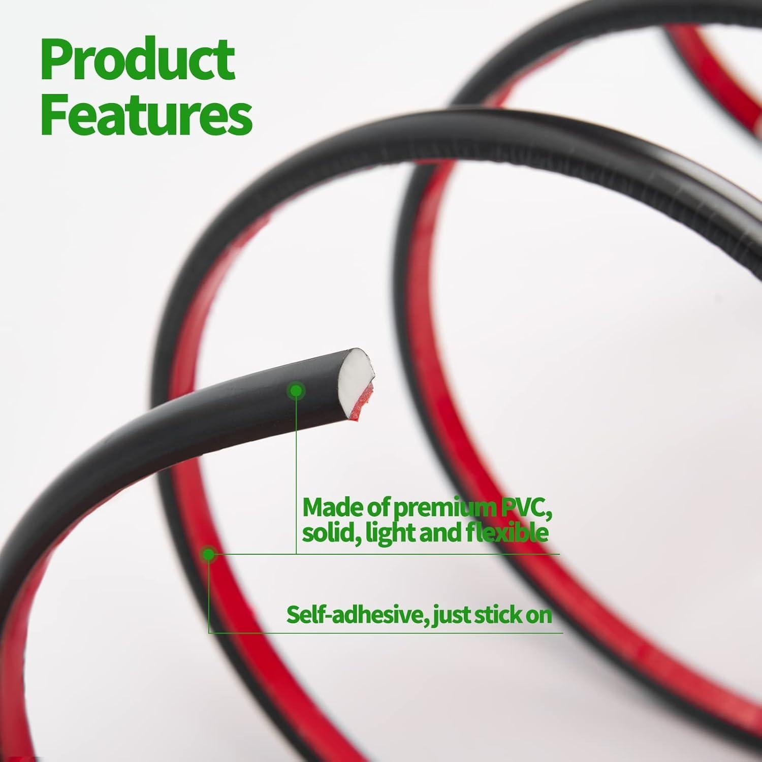 Moldura Autoadhesiva LONGKING 3.05m Negra para Azulejos